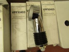 Victoria Plumb shower head, new and boxed.