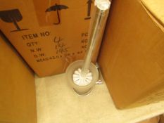 4x Toilet brush holders, new and boxed.