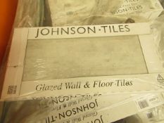 2x Packs of 5 Grey Ashley wall 300x600 wall and Floor Tiles By Johnsons, New, the RRP per pack is £