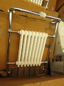 Clematis towel radiator, item is unchecked and may contain marks, cosmetic damage and more.