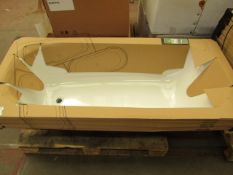 Roca 1600 x 700 plain steel bath, new and packaged. No Feet