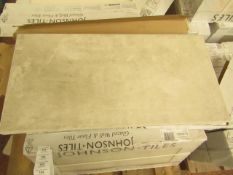 2x Packs of 5 Ashlar Weathered White Textured 300x600 wall and Floor Tiles By Johnsons, New, the RRP