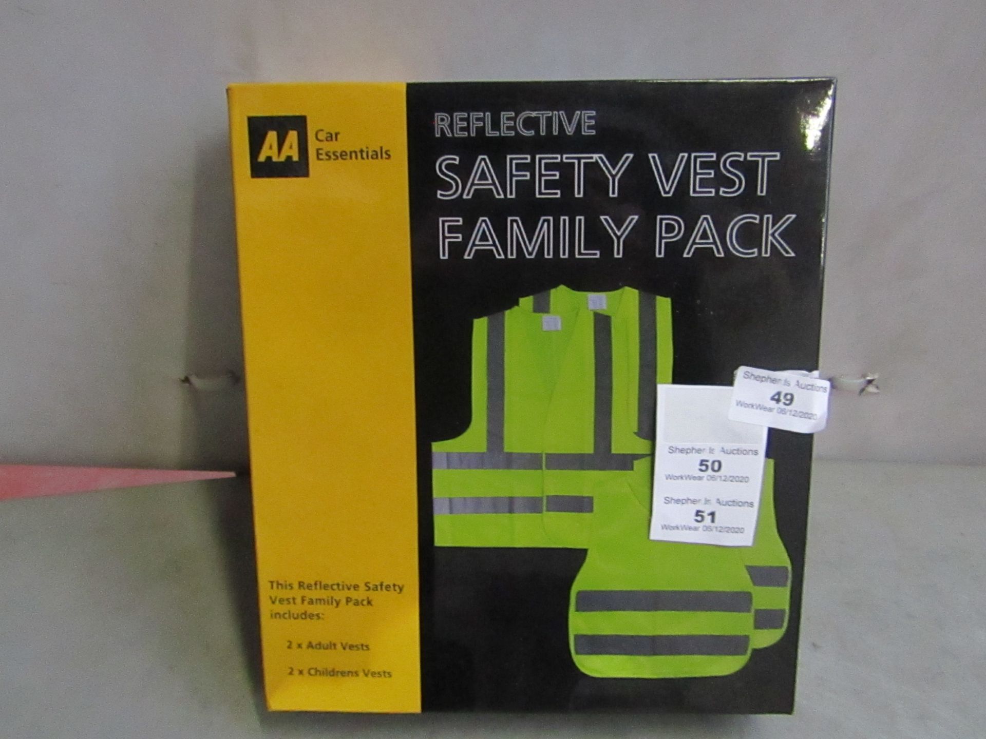 AA - Safety Vest Family Pack - Unused & Boxed.