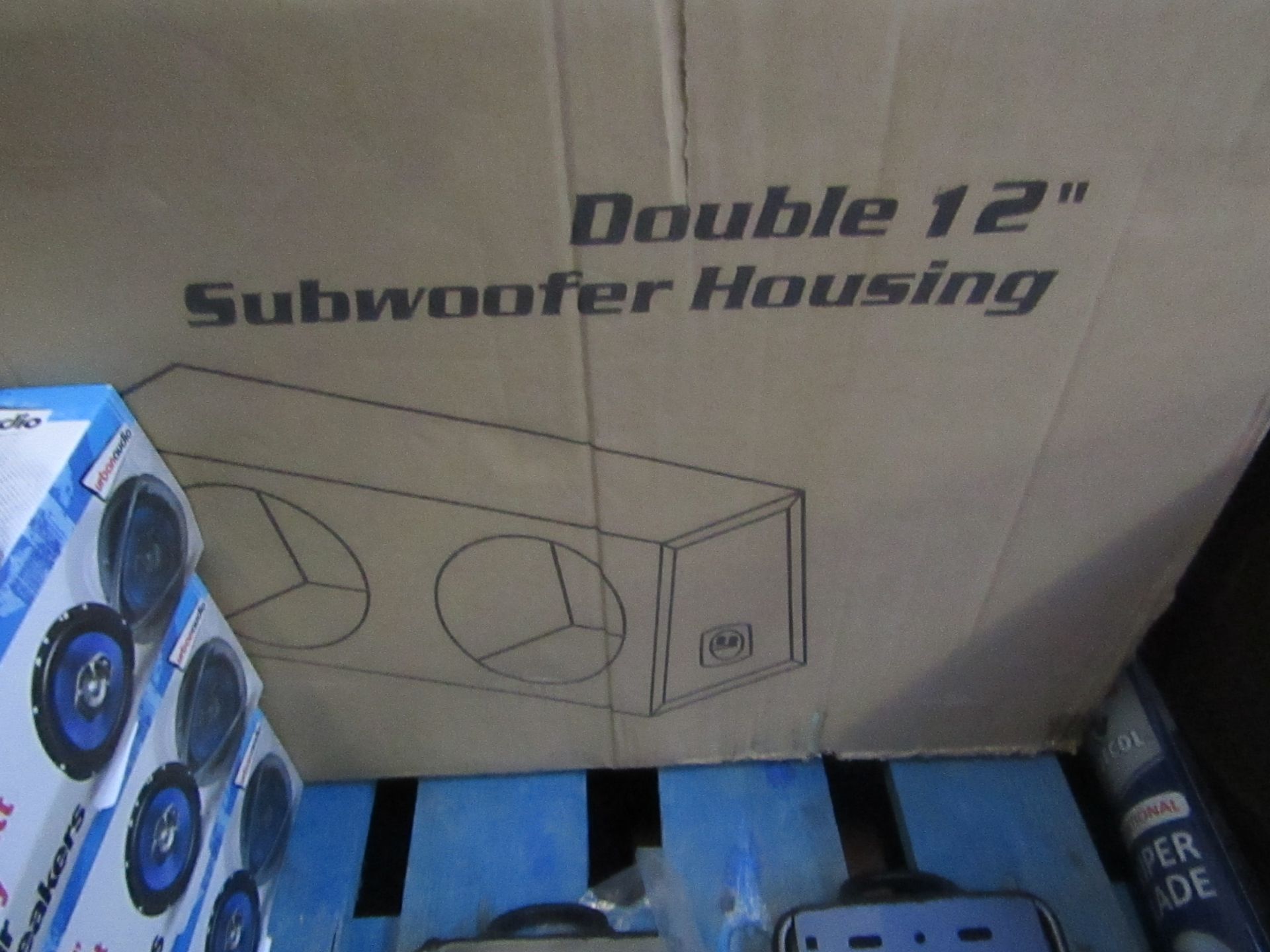 XL Series - Double 12" Subwoofer Box Housng (Bare Unit) - Unchecked & Boxed.