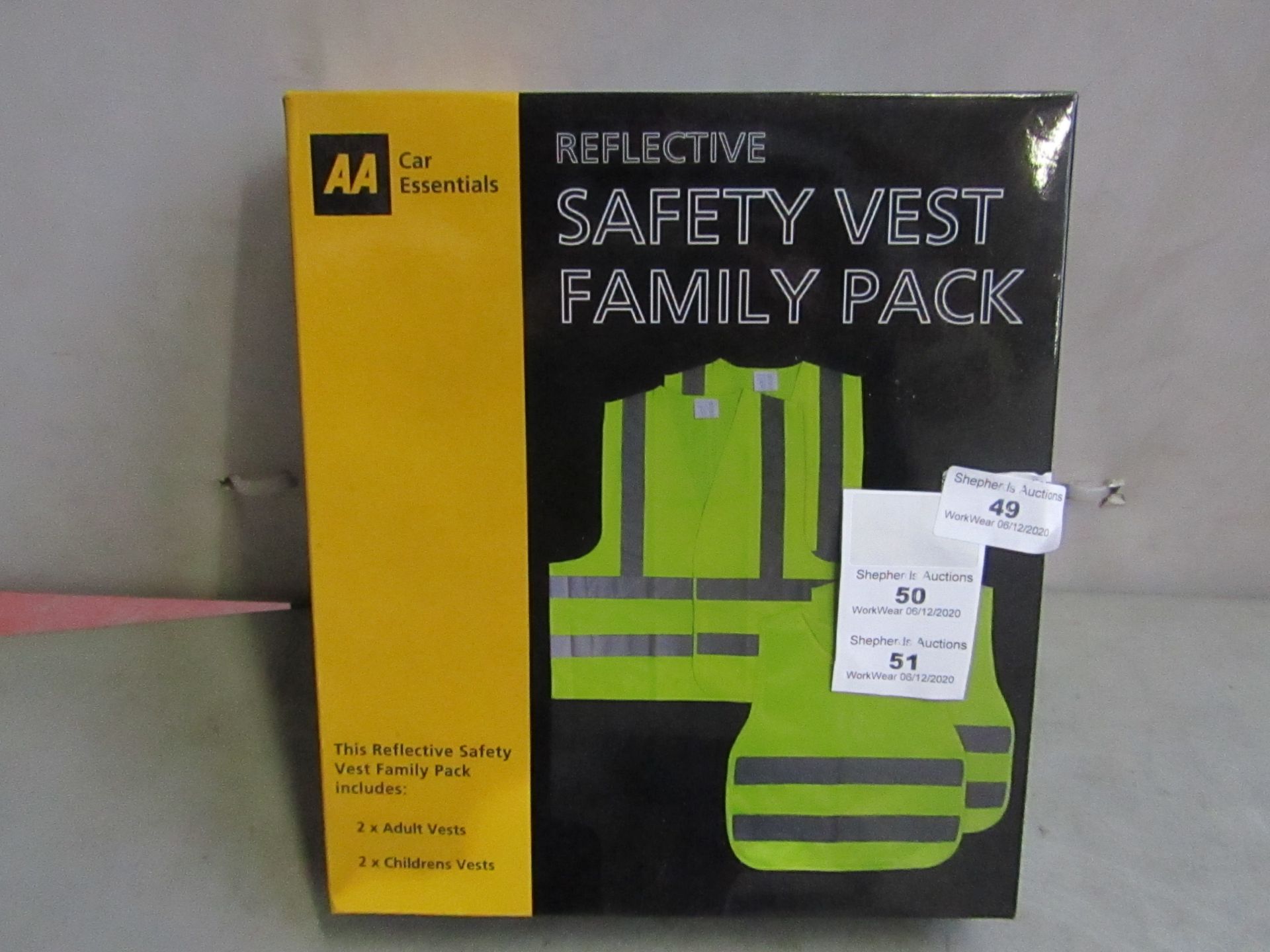 AA - Safety Vest Family Pack - Unused & Boxed.