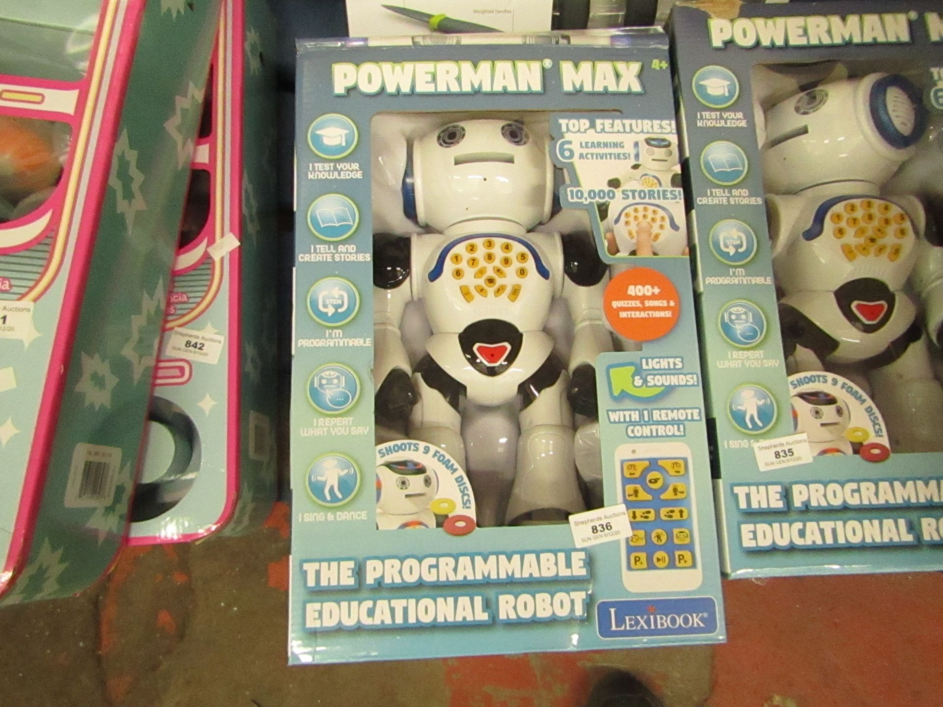 Power man Max programmeable educational robot, unchecked and boxed