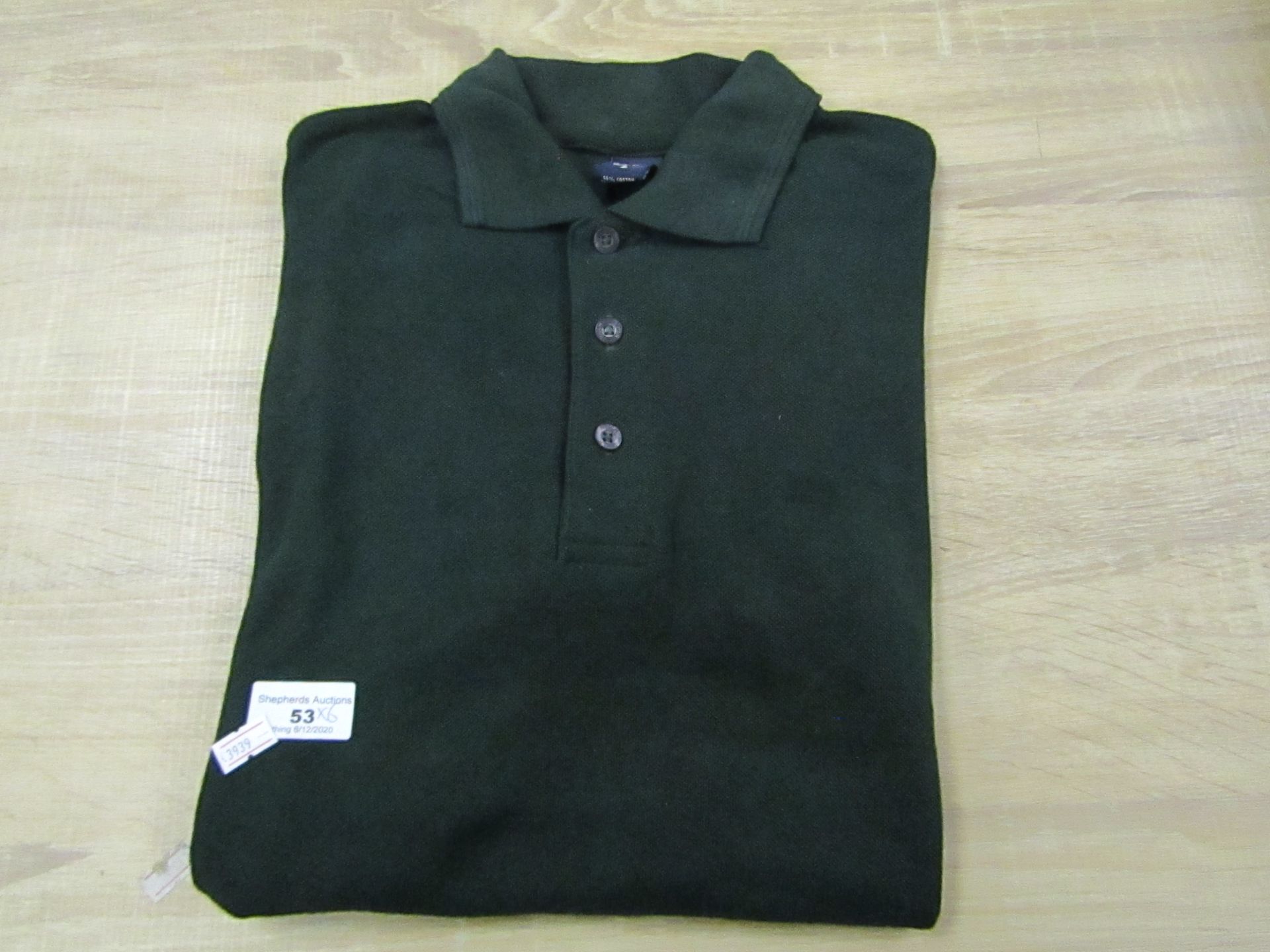 6 X Green Polo T/Shirts All Size Small All New