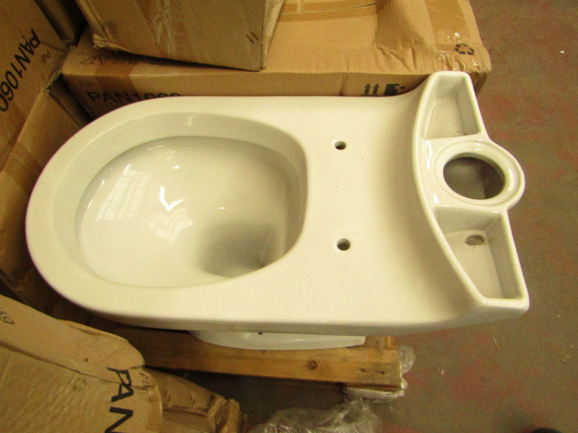 Victoria Plumb PAN1060 toilet pan, new and boxed.