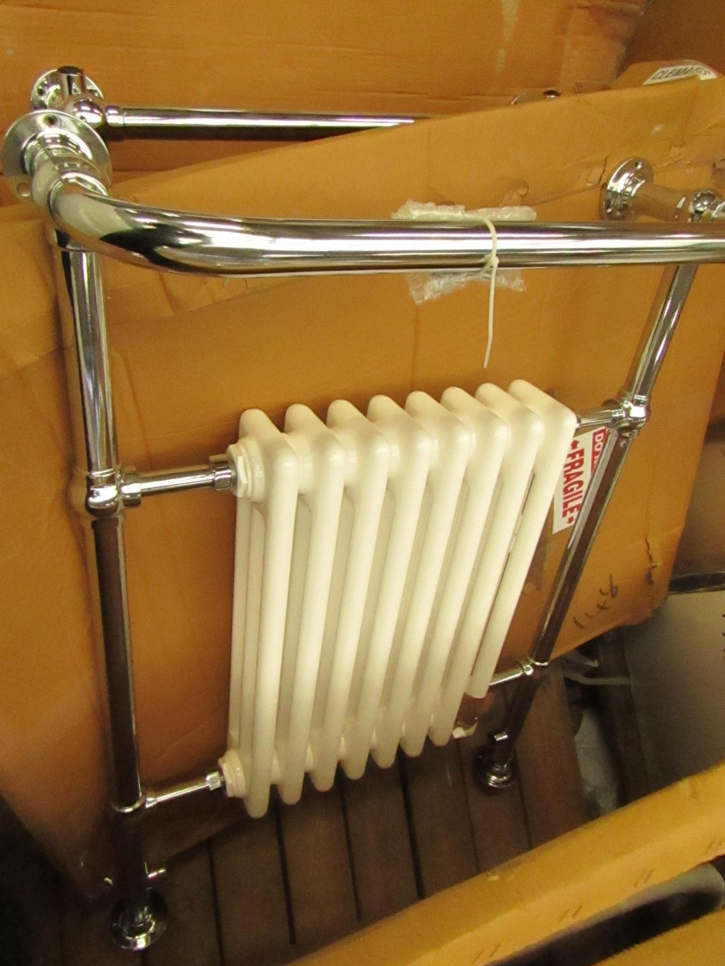 Clematis towel radiator, item is unchecked and may contain marks, cosmetic damage and more.