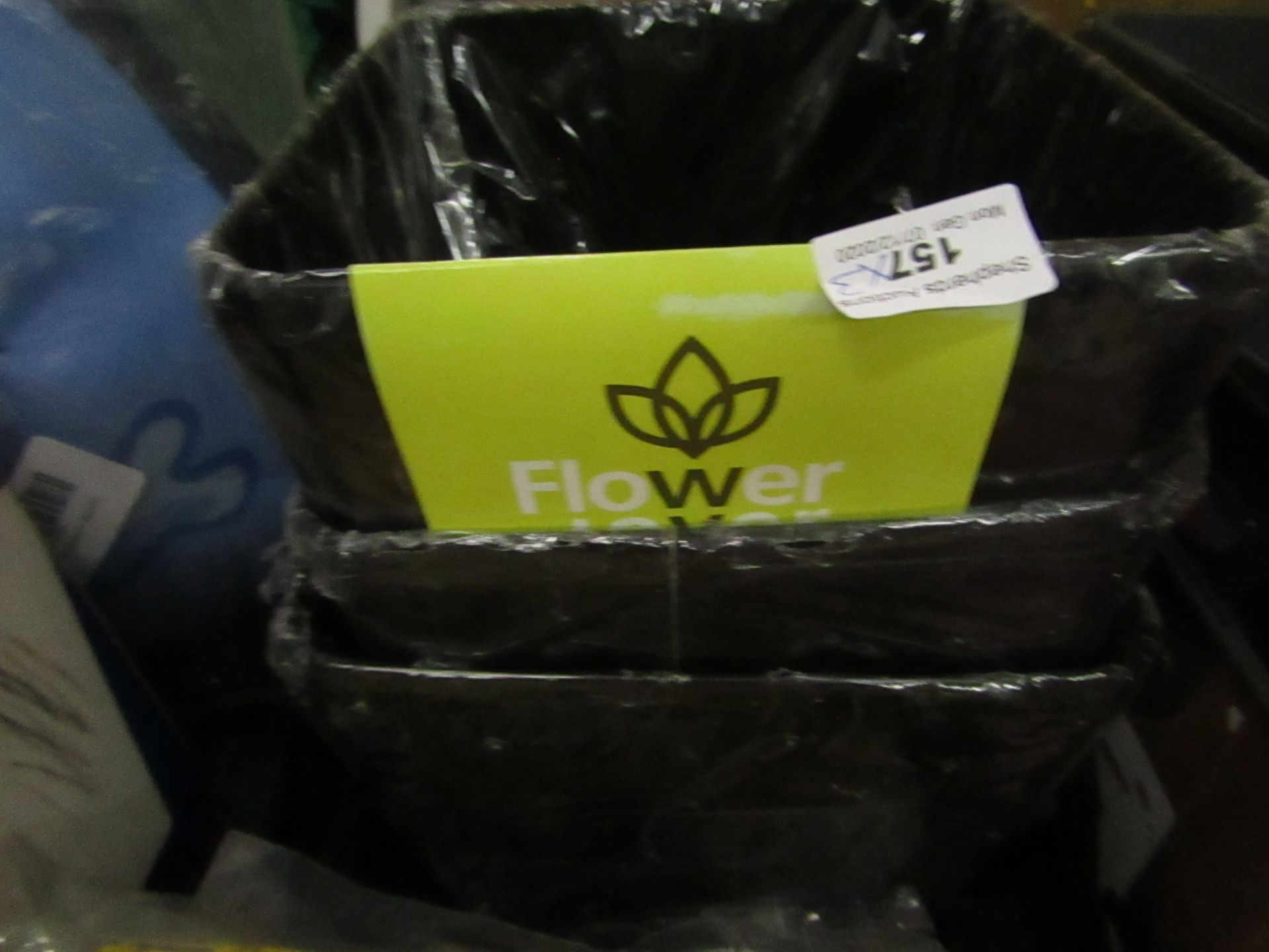 3 x Flower Lover Quafrato 22 x 21 Plant Pots. New with tags