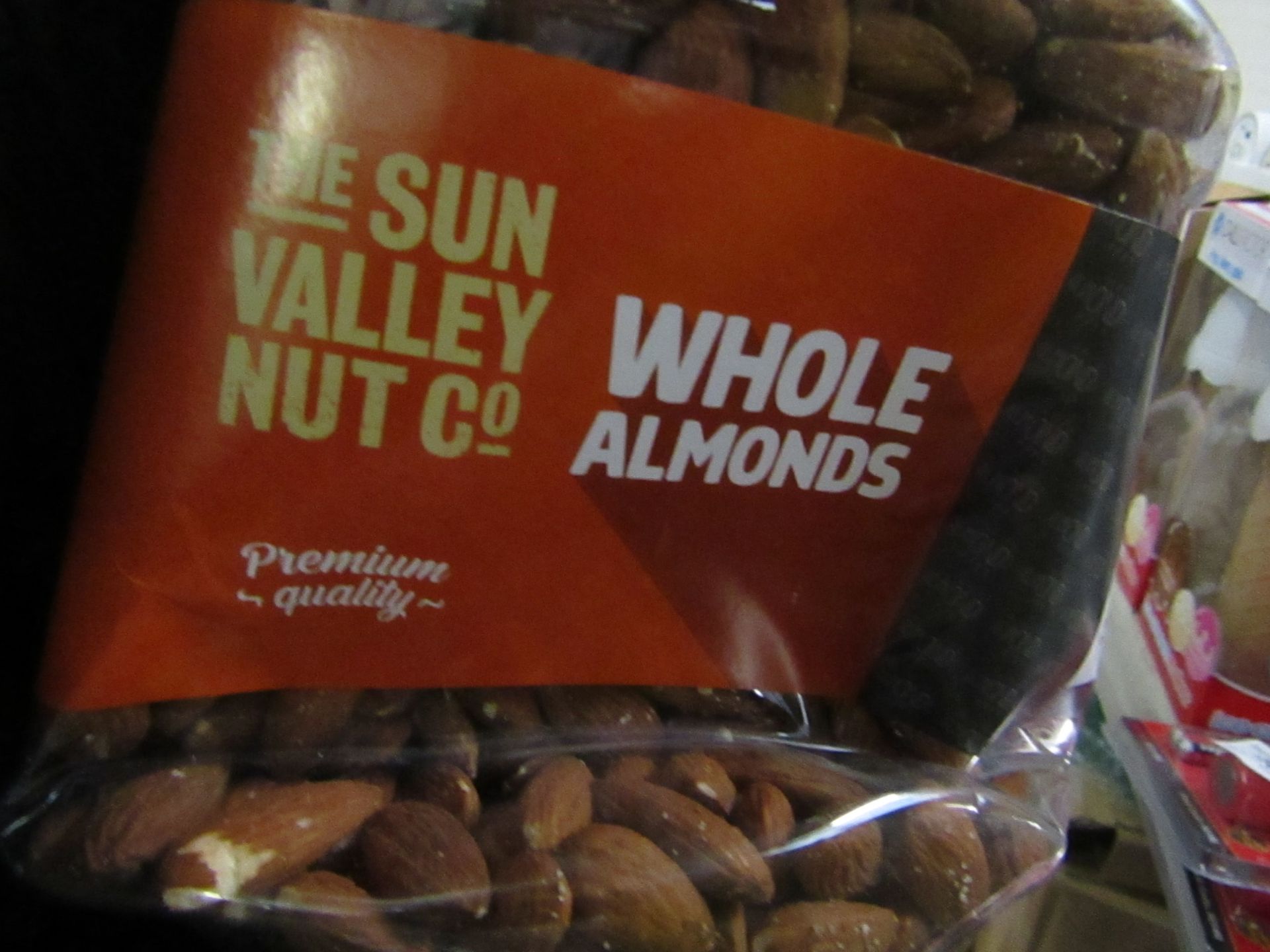 1.136kg The Sun Valley Nut co Whole Almonds. BB May 2021