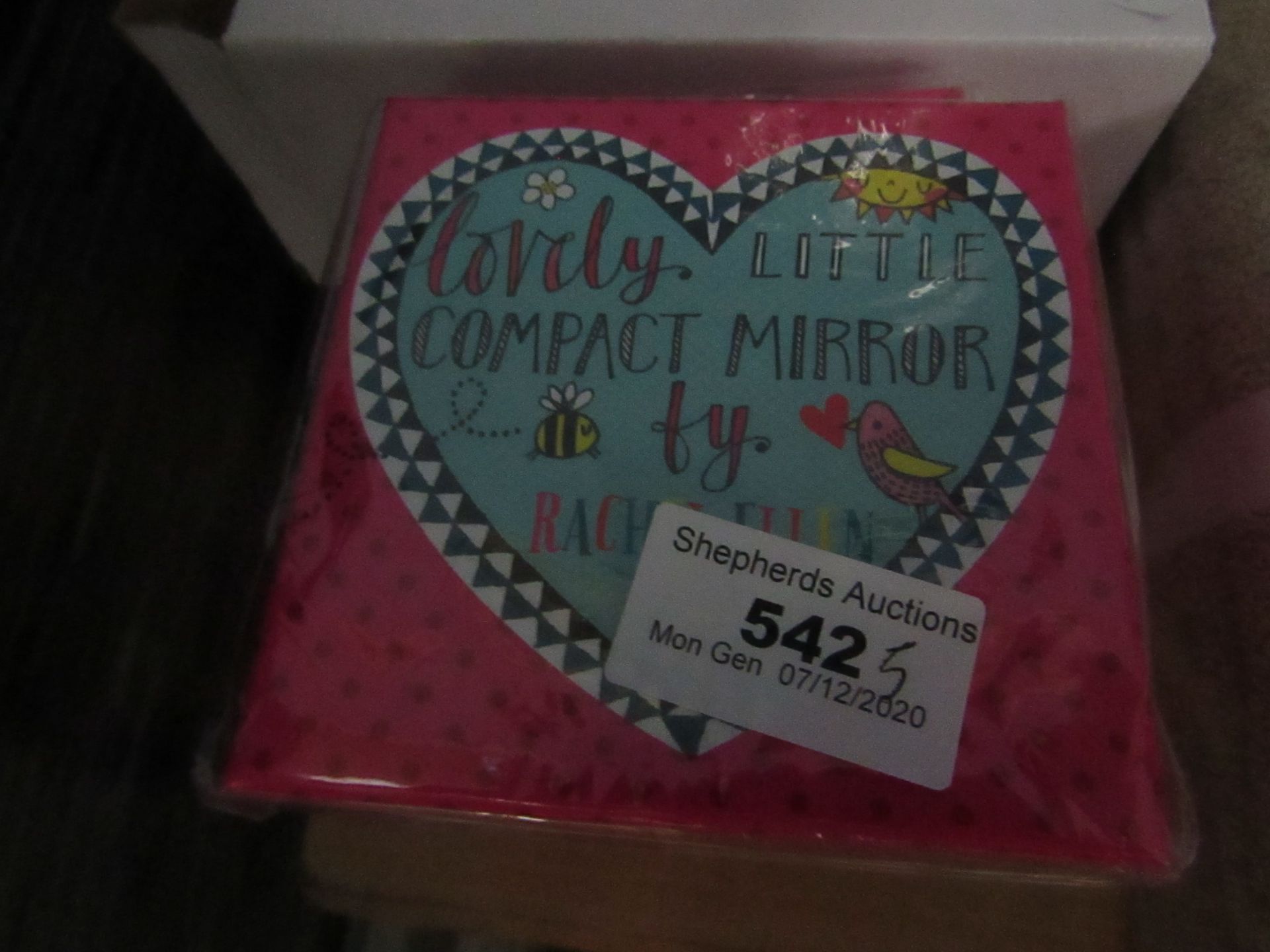 5 x Rachel Ellen Compact Mirrors. New & Packaged