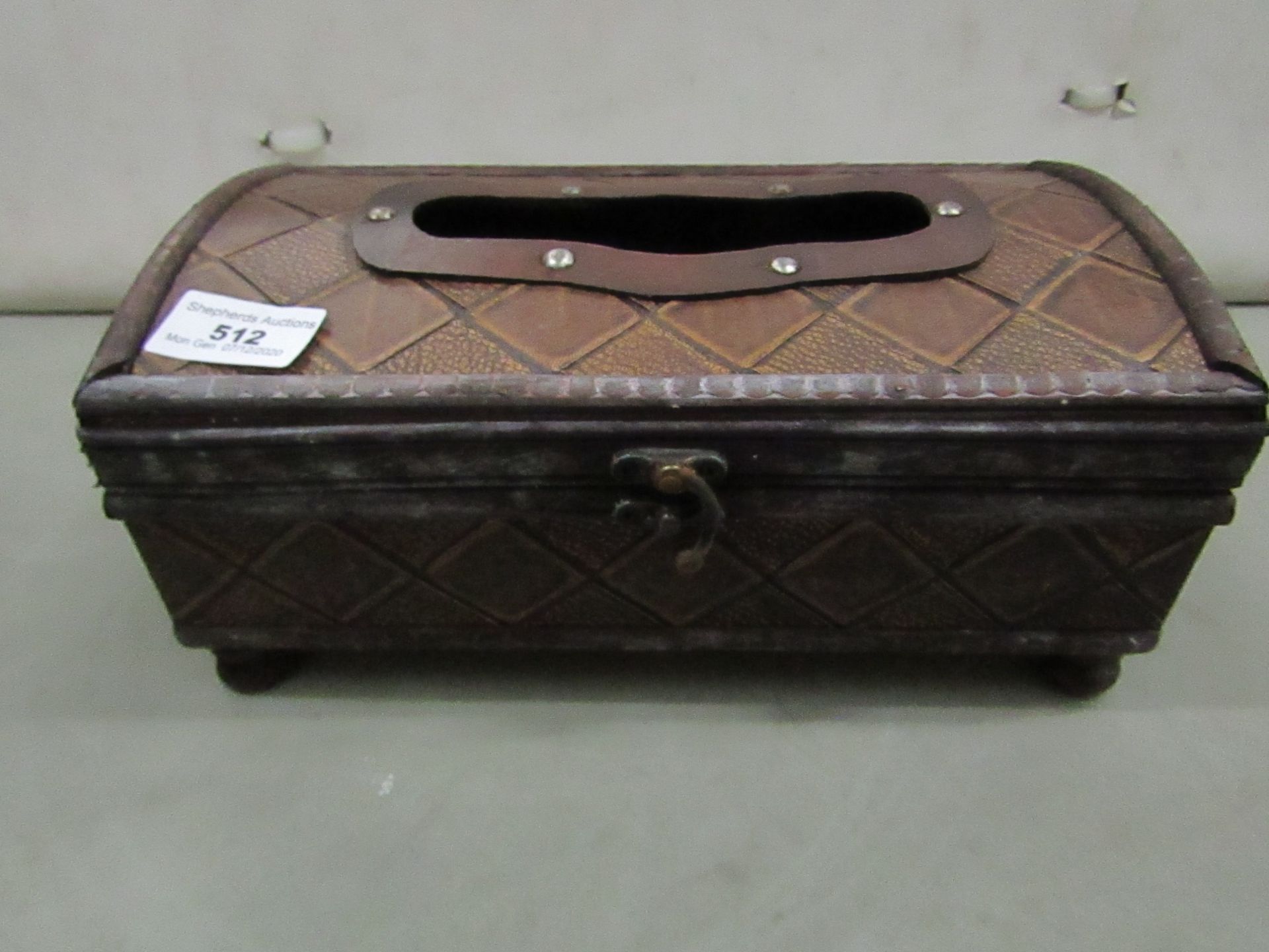 Wooden Tissue Box. Unused & Boxed