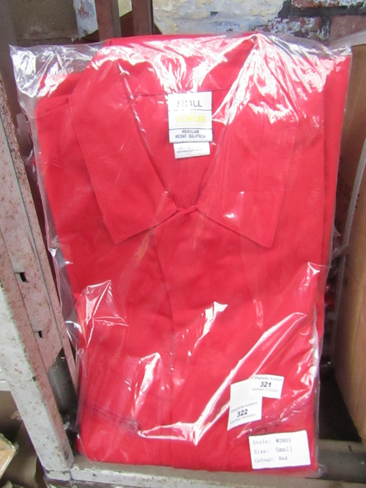5x Black Knight - Red Boilersuit - Size Small - Unused & Packaged.