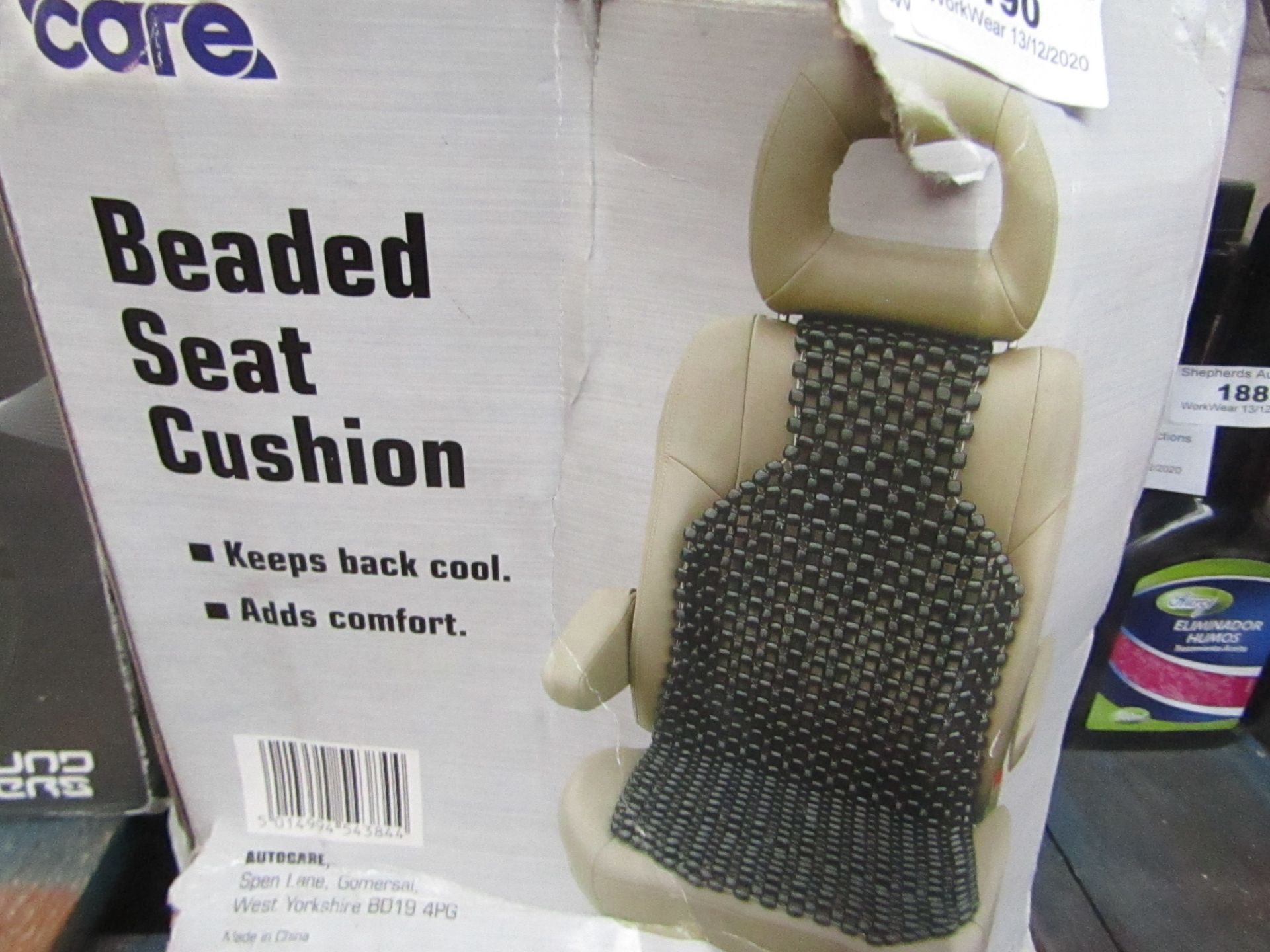 Autcare - Beaded Seat Cushion - Unused - Box Damaged.