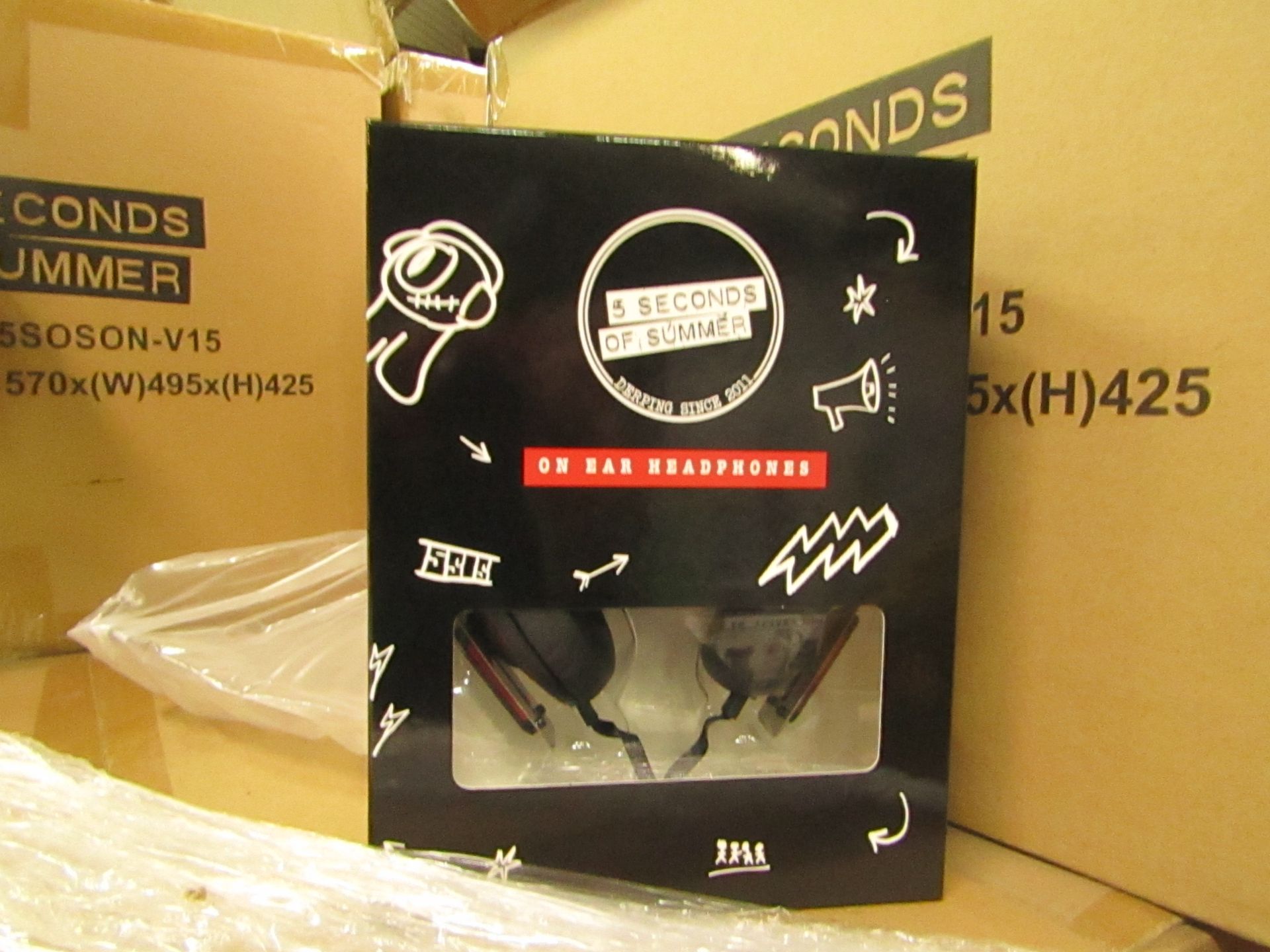 5 Seconds of summer headphones - New & Boxed