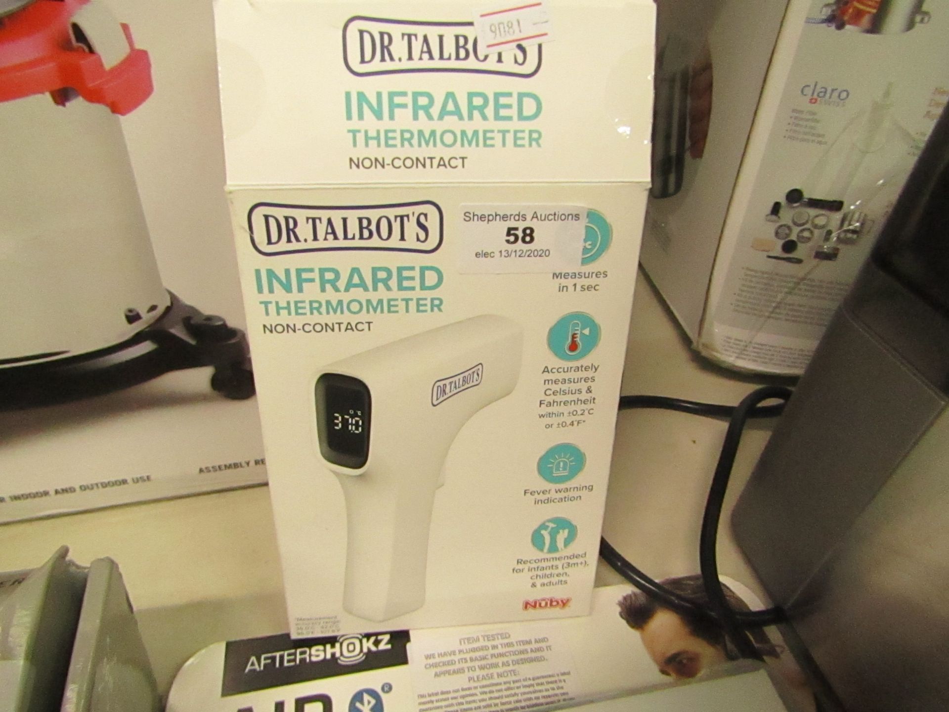 DR. Talbots thermometer non contact, unchecked and boxed.