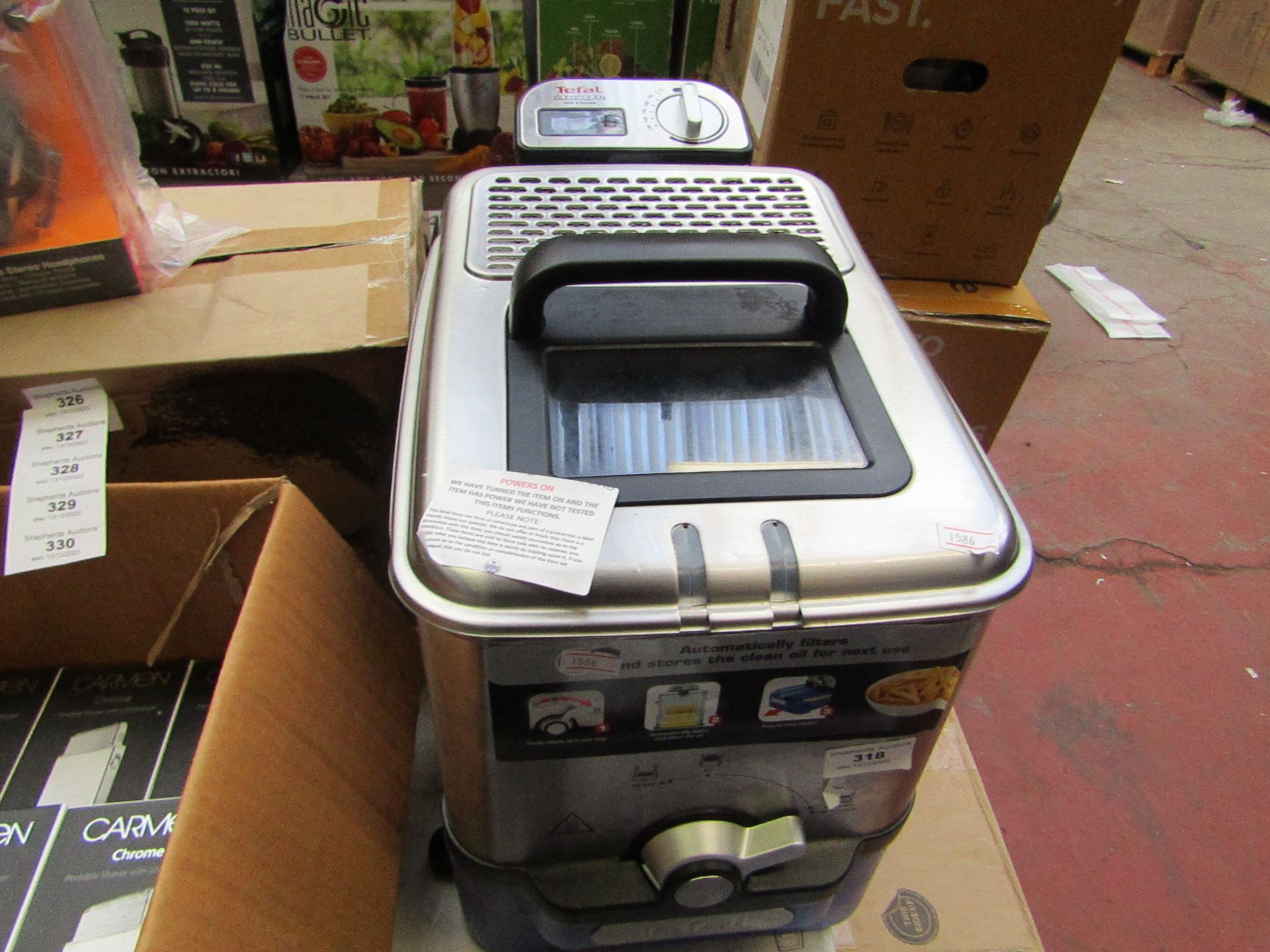 Tefal auto filter deep fryer, tested working.
