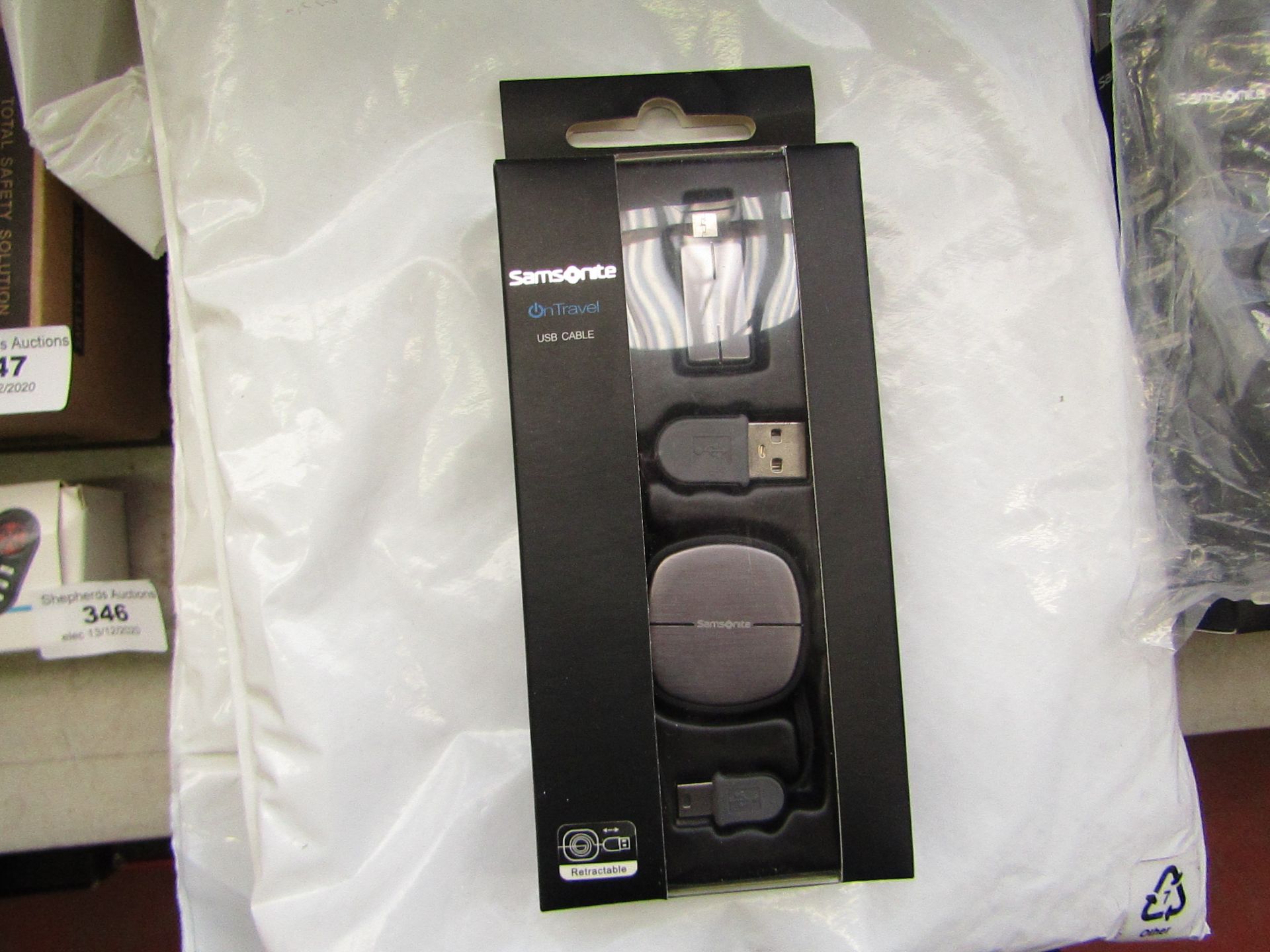 Samsonite On Travel USB cable, new and boxed.