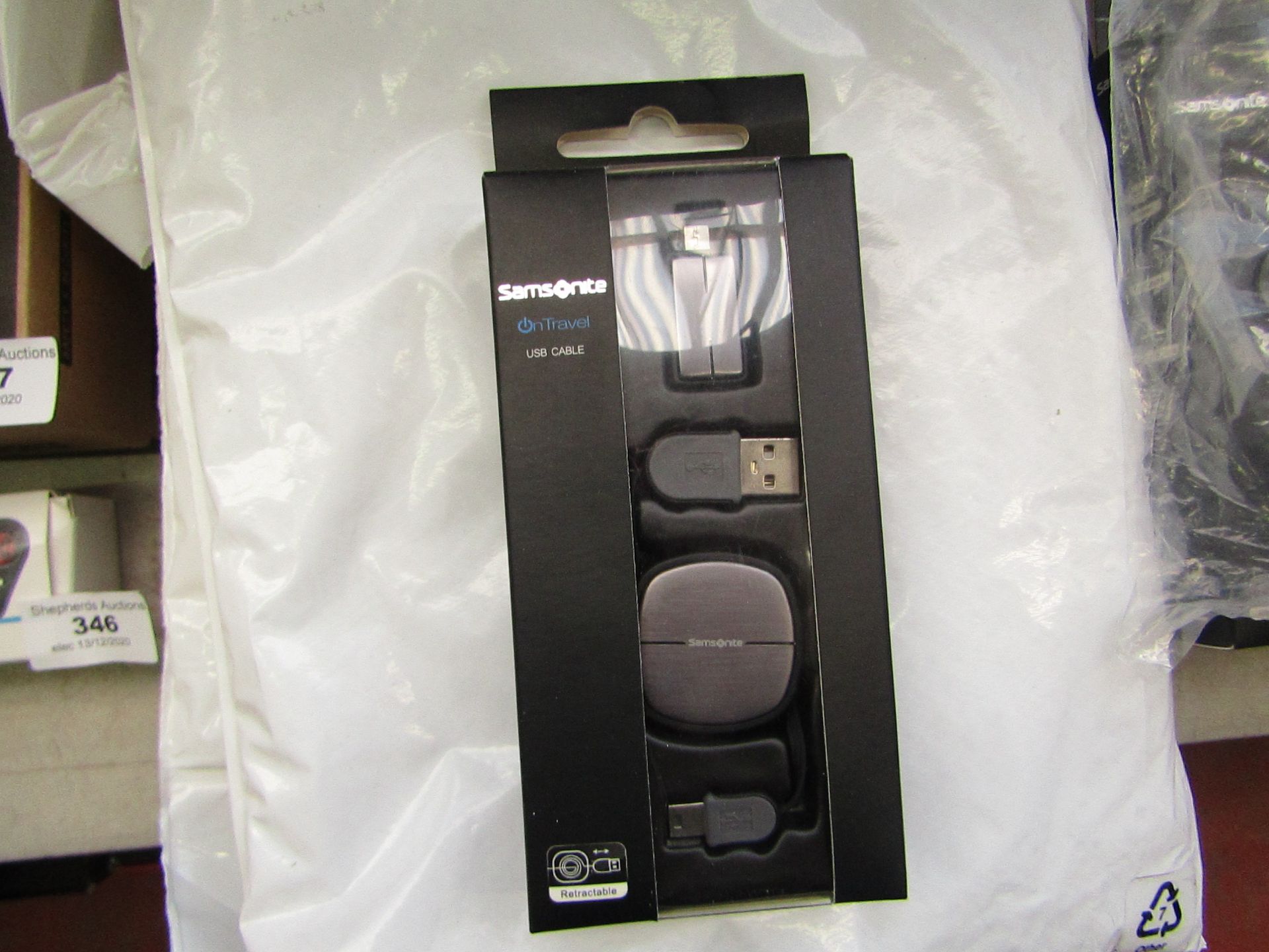 Samsonite On Travel USB cable, new and boxed.