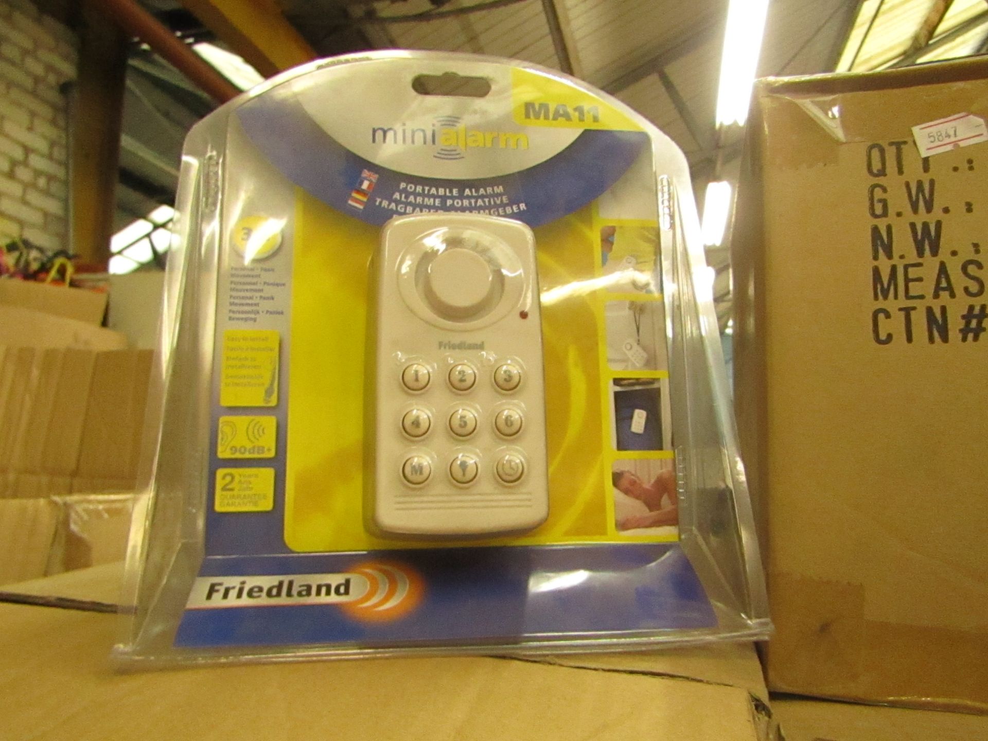 6 x Friedland MA11 Mini Alarms. Packaged