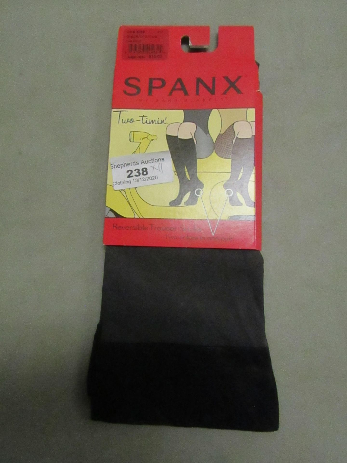11 X Pairs of Spanx Reversible Trouser Socks BlackReg New & Packaged