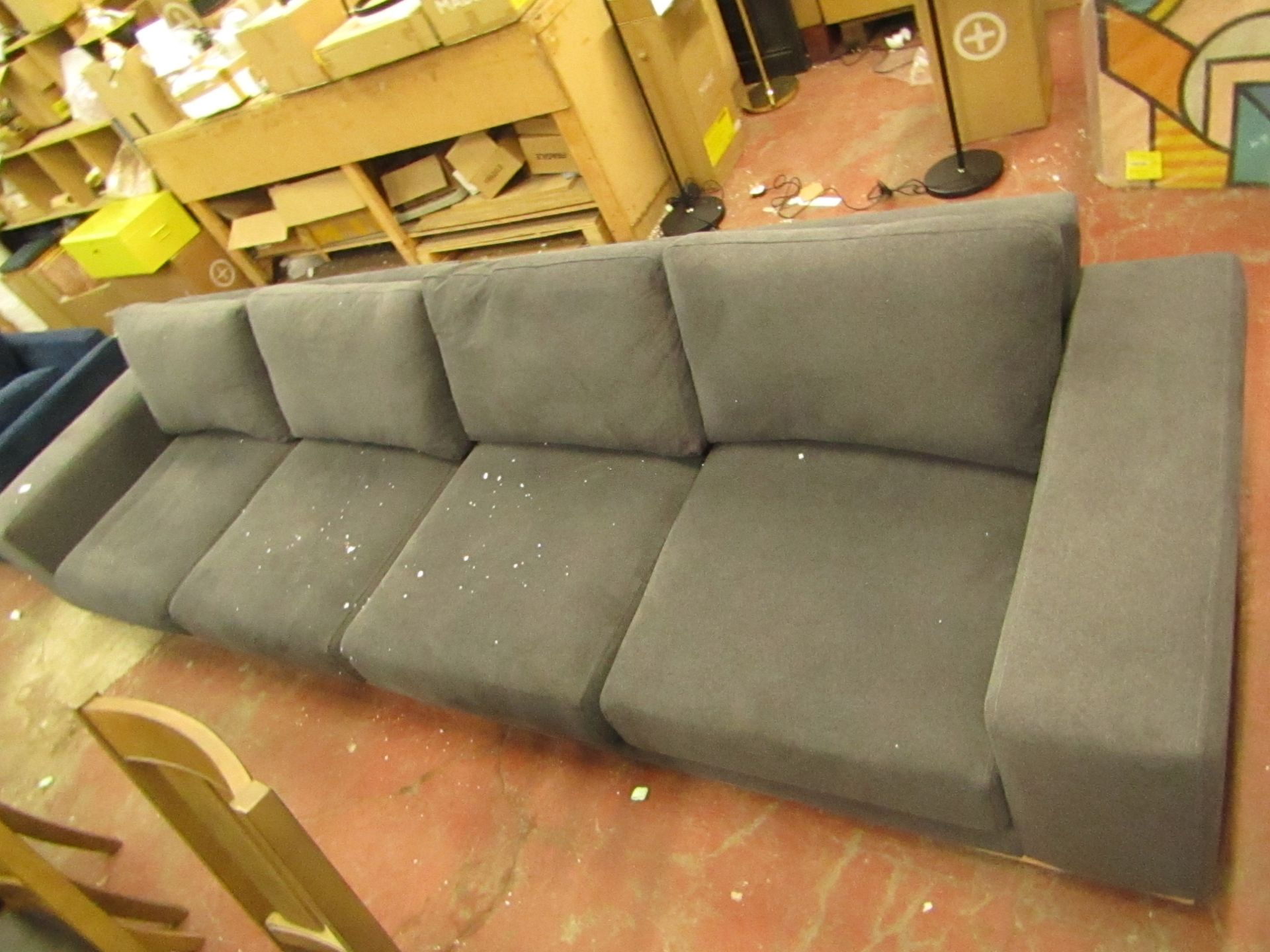 | 1X |SWOON 4 SEATER SOFA, THIS IS ACTUALLY 2 PIECE OF THE SAME SOFA THAT ARE MISSING THE CHAISE