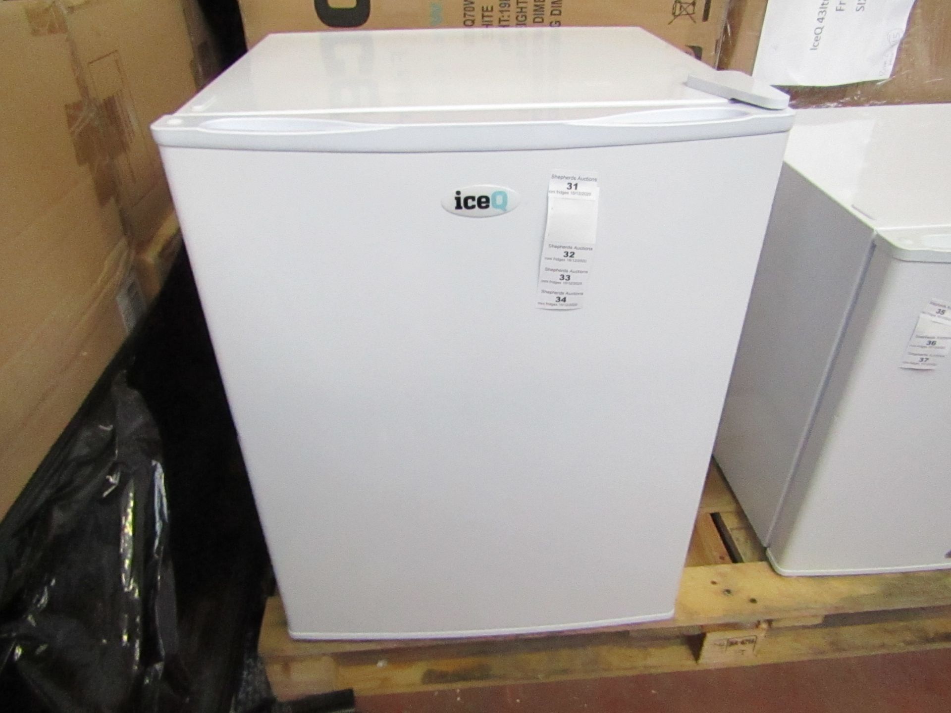 SIXTY IceQ 70ltr Table Top Fridge in White, Refurbished RRP £119.99