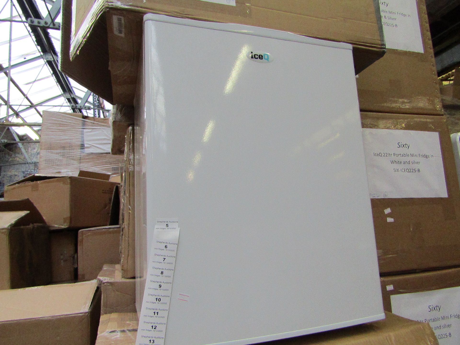 SIXTY IceQ 70ltr Table Top Fridge in White, Refurbished RRP £119.99