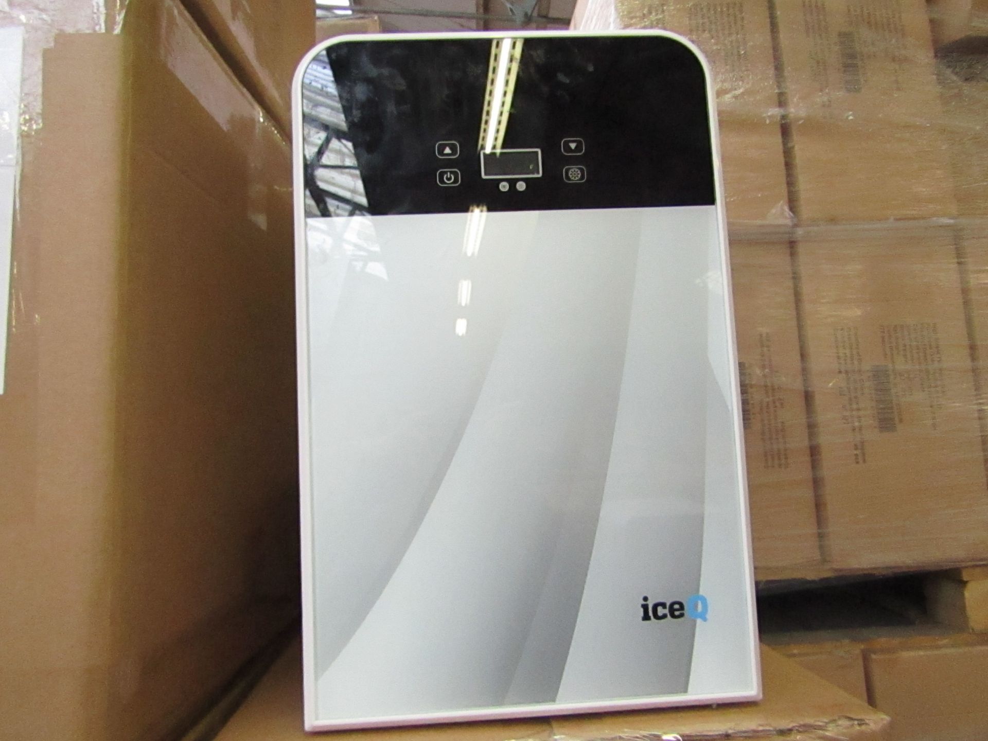 SIXTY IceQ 22ltr Portable Mini Fridge in White & Silver, Refurbished RRP £79.99