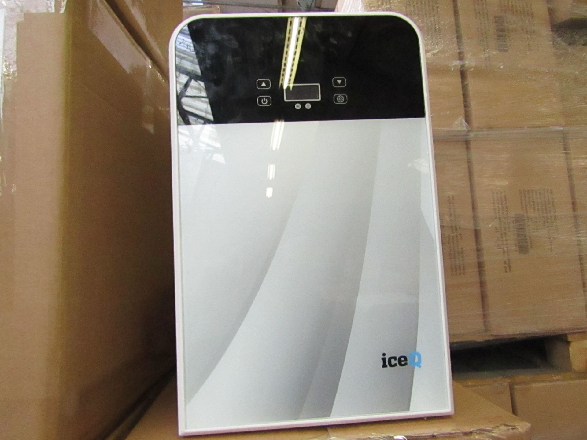 SIXTY IceQ 22ltr Portable Mini Fridge in White & Silver, Refurbished RRP £79.99