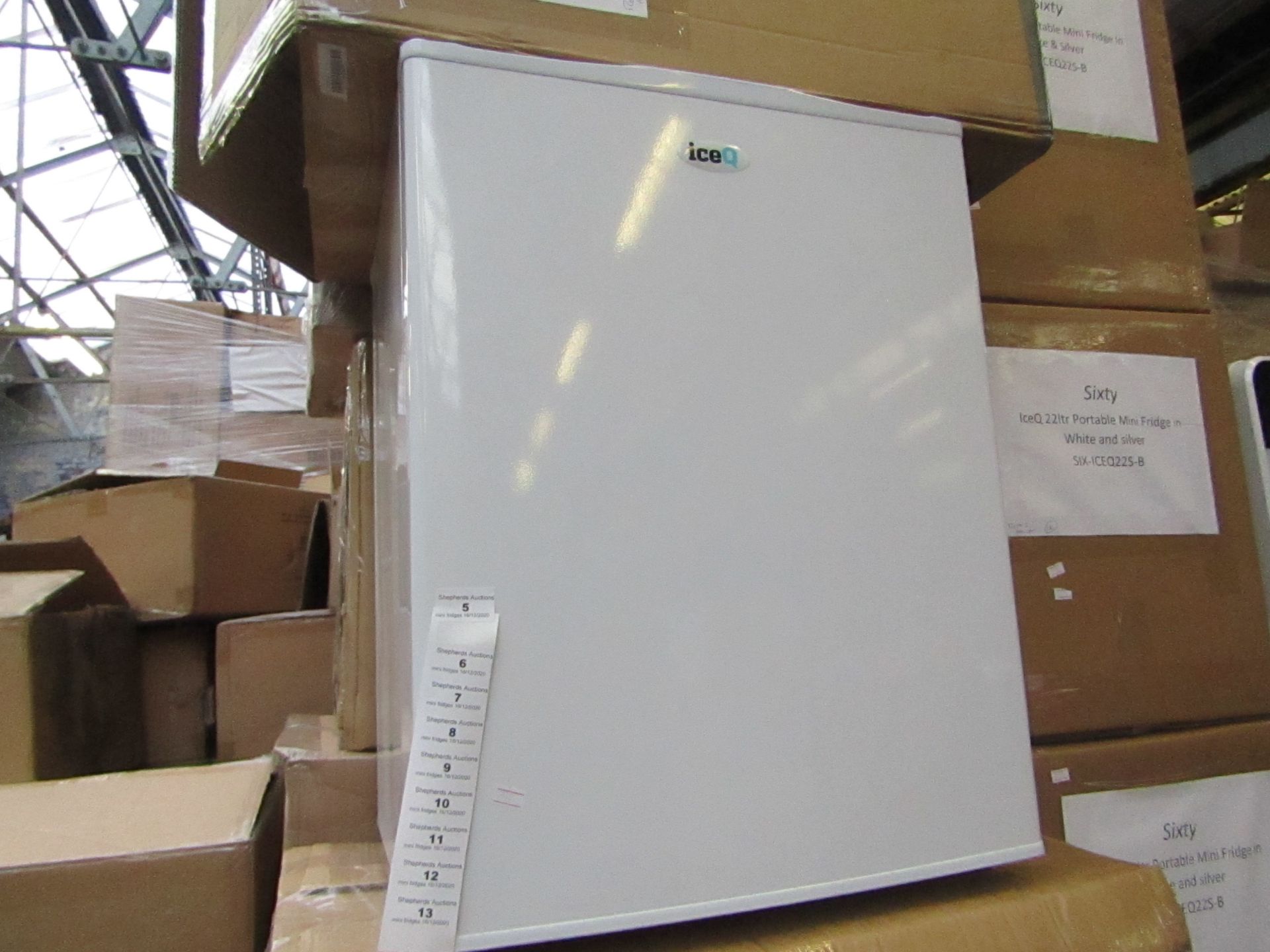 SIXTY IceQ 70ltr Table Top Fridge in White, Refurbished RRP £119.99