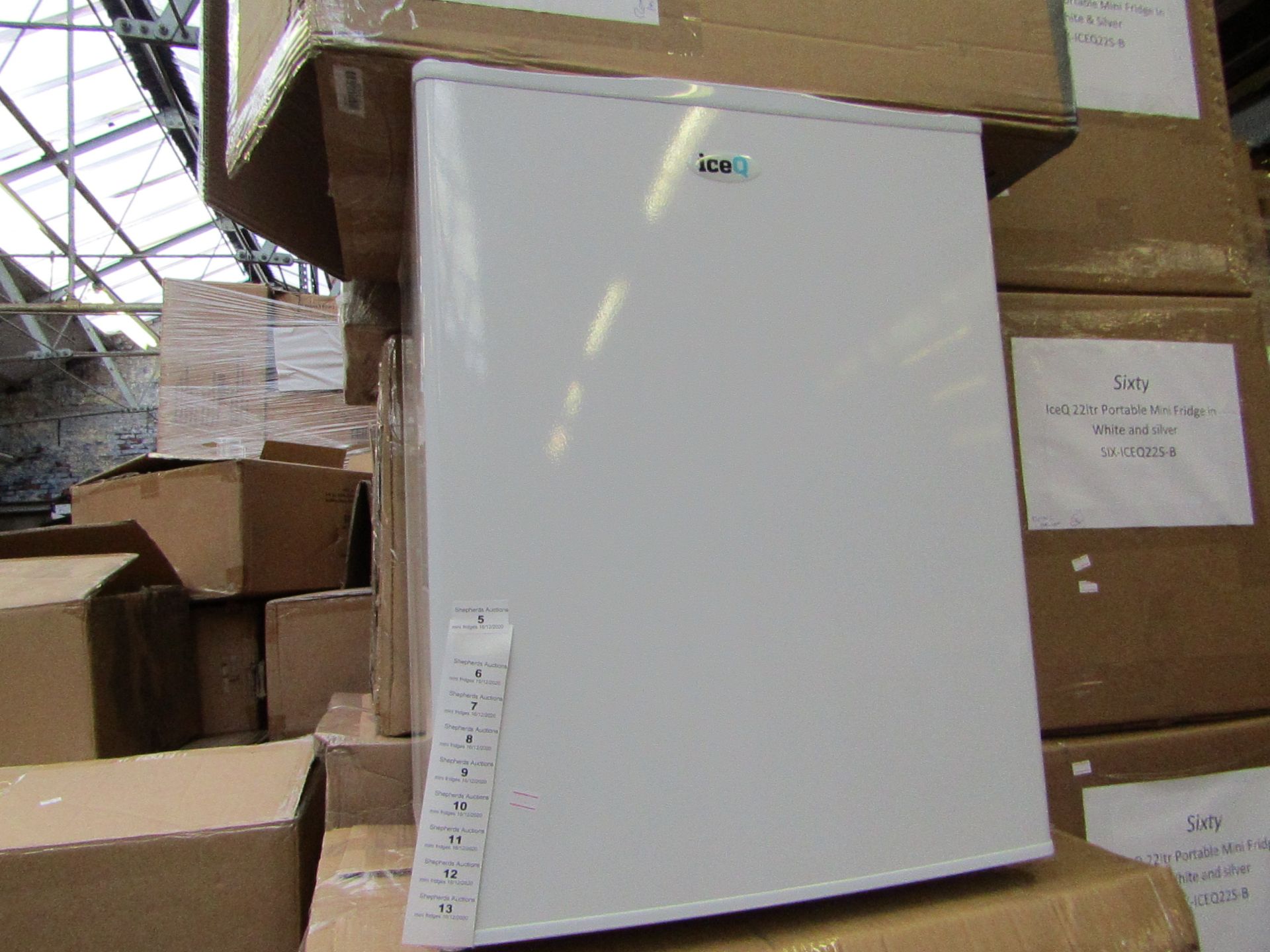 SIXTY IceQ 70ltr Table Top Fridge in White, Refurbished RRP £119.99