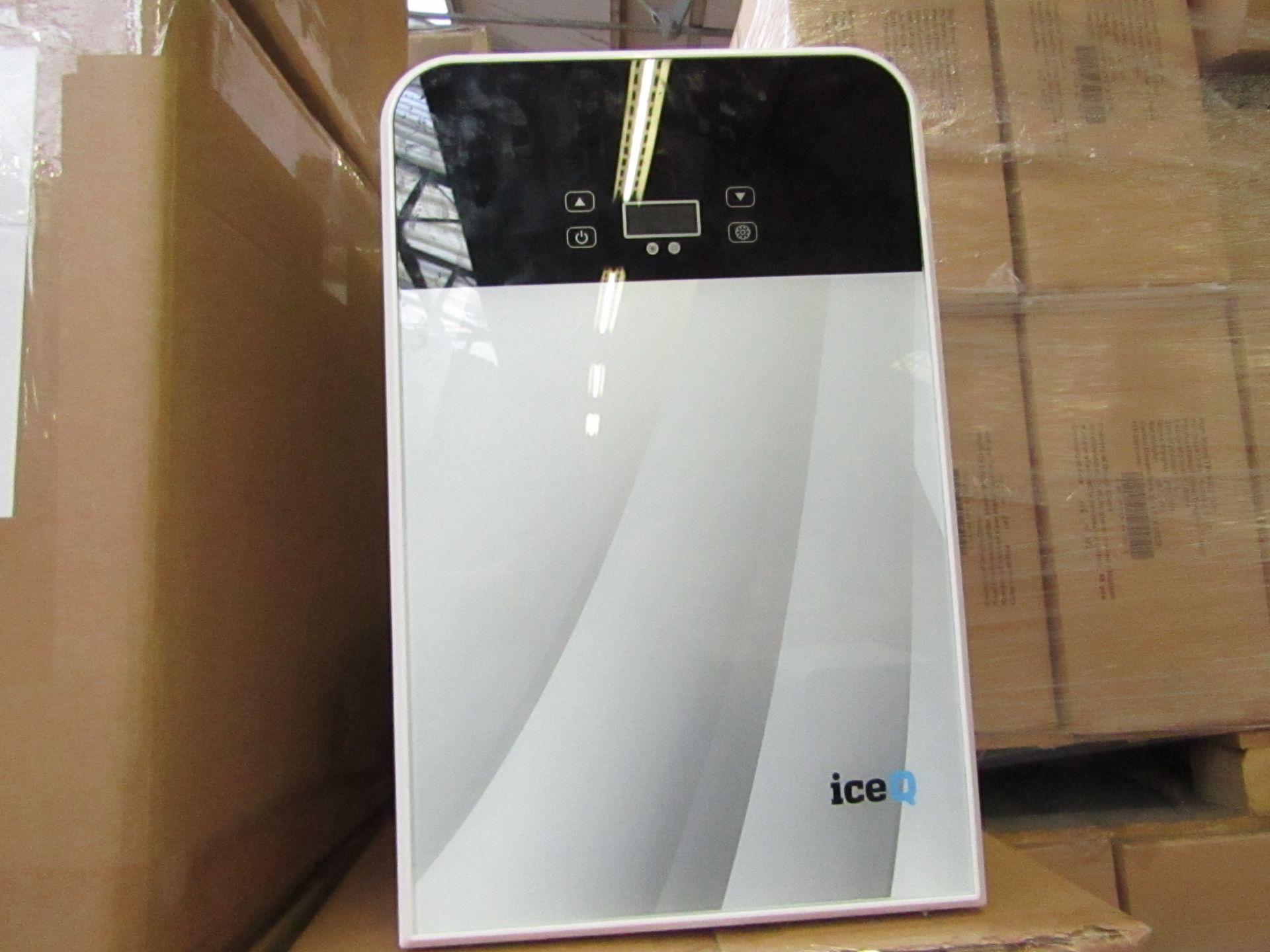 SIXTY IceQ 22ltr Portable Mini Fridge in White & Silver, Refurbished RRP £79.99