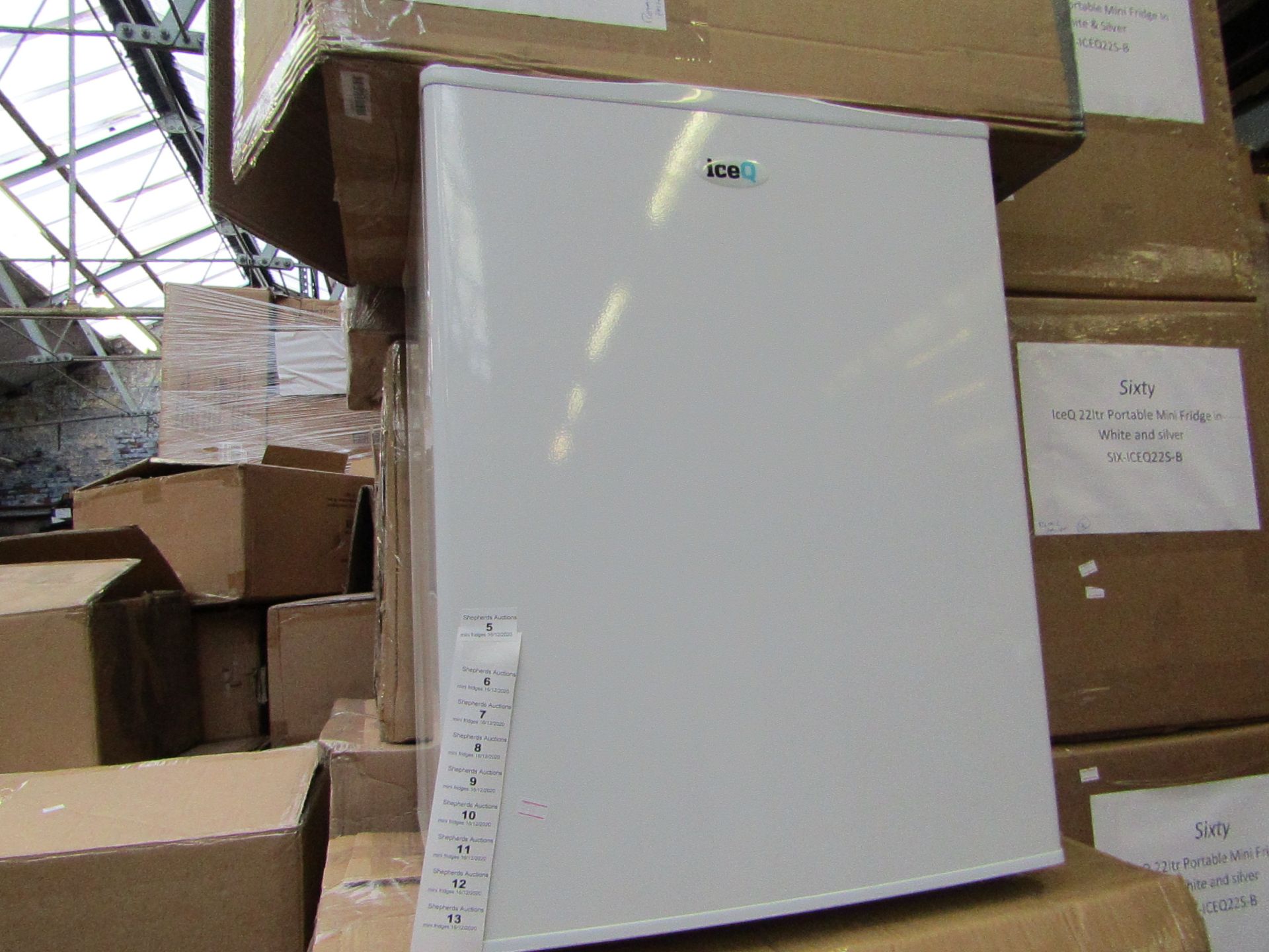 SIXTY IceQ 70ltr Table Top Fridge in White, Refurbished RRP £119.99