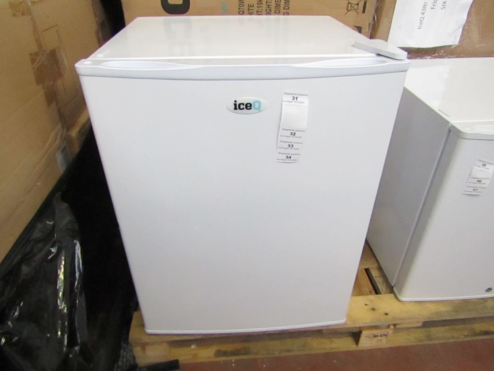 SIXTY IceQ 70ltr Table Top Fridge in White, Refurbished RRP £119.99