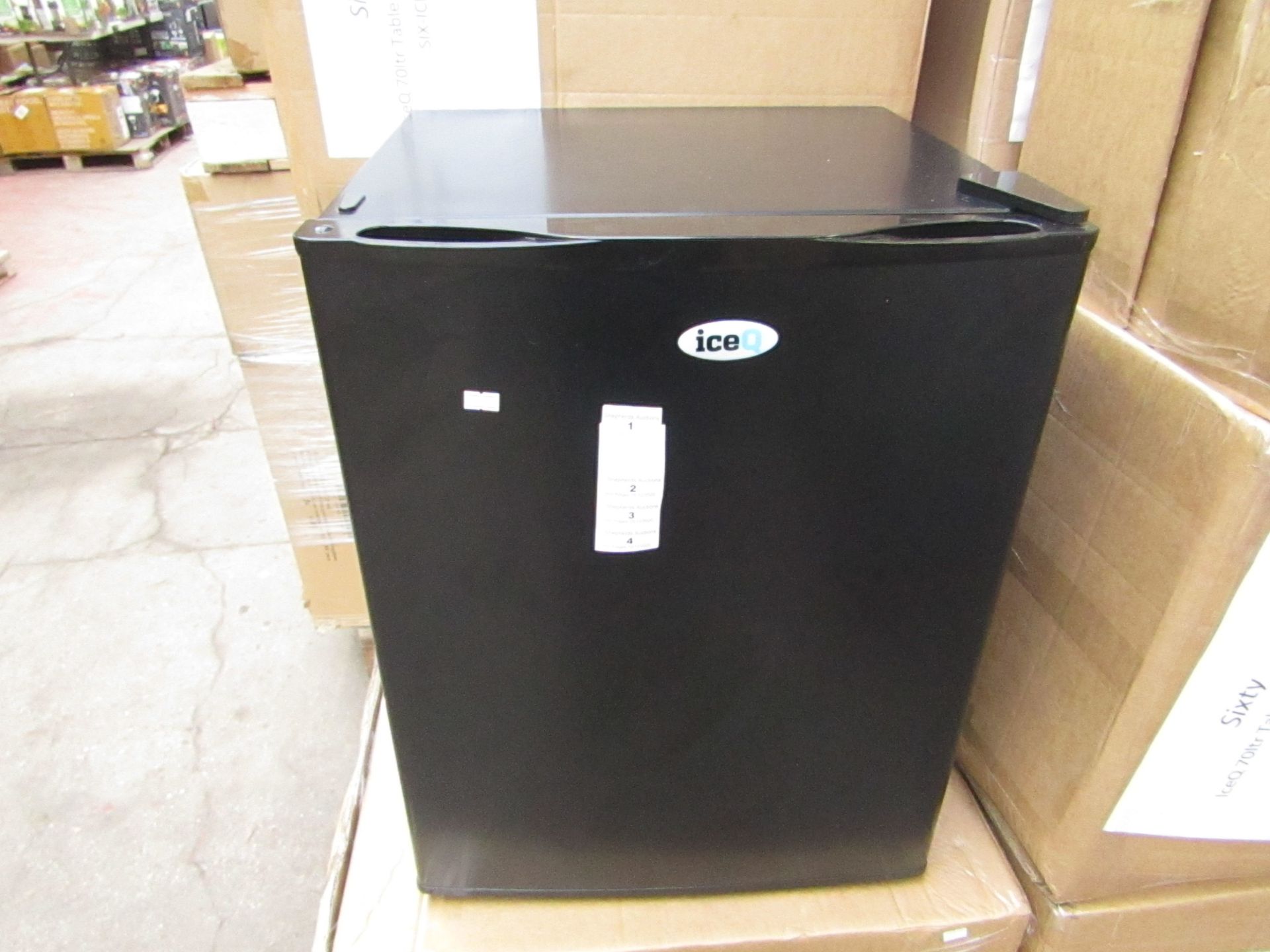 SIXTY IceQ 70ltr Table Top Fridge in Black, Refurbished RRP £119.99