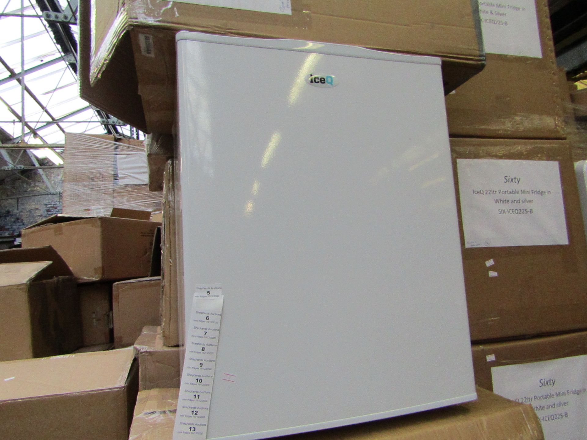 SIXTY IceQ 70ltr Table Top Fridge in White, Refurbished RRP £119.99