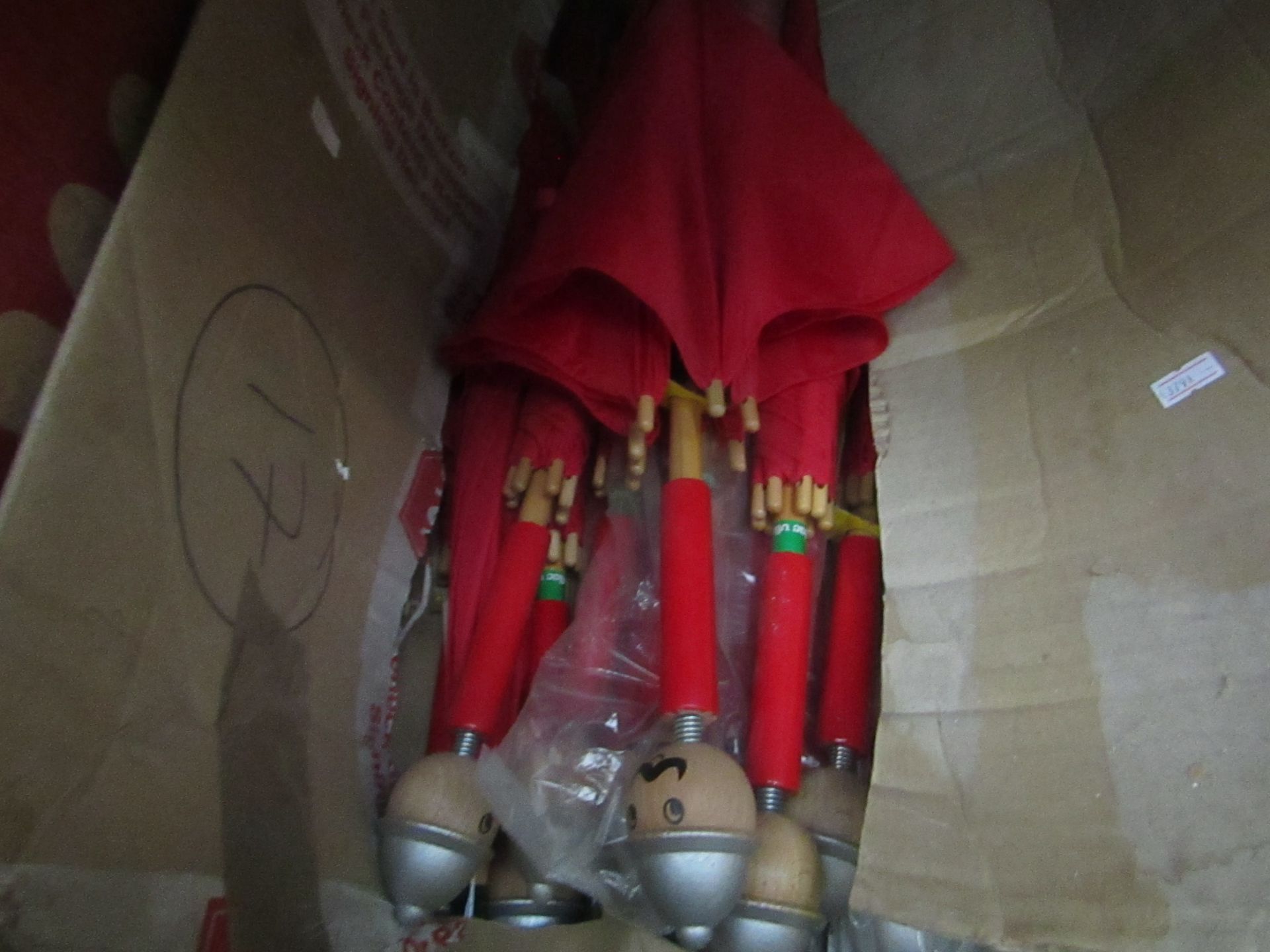 15x Vilac - Red Nut Cracker Umbrellas (Childrens) - All Unchecked & Boxed.