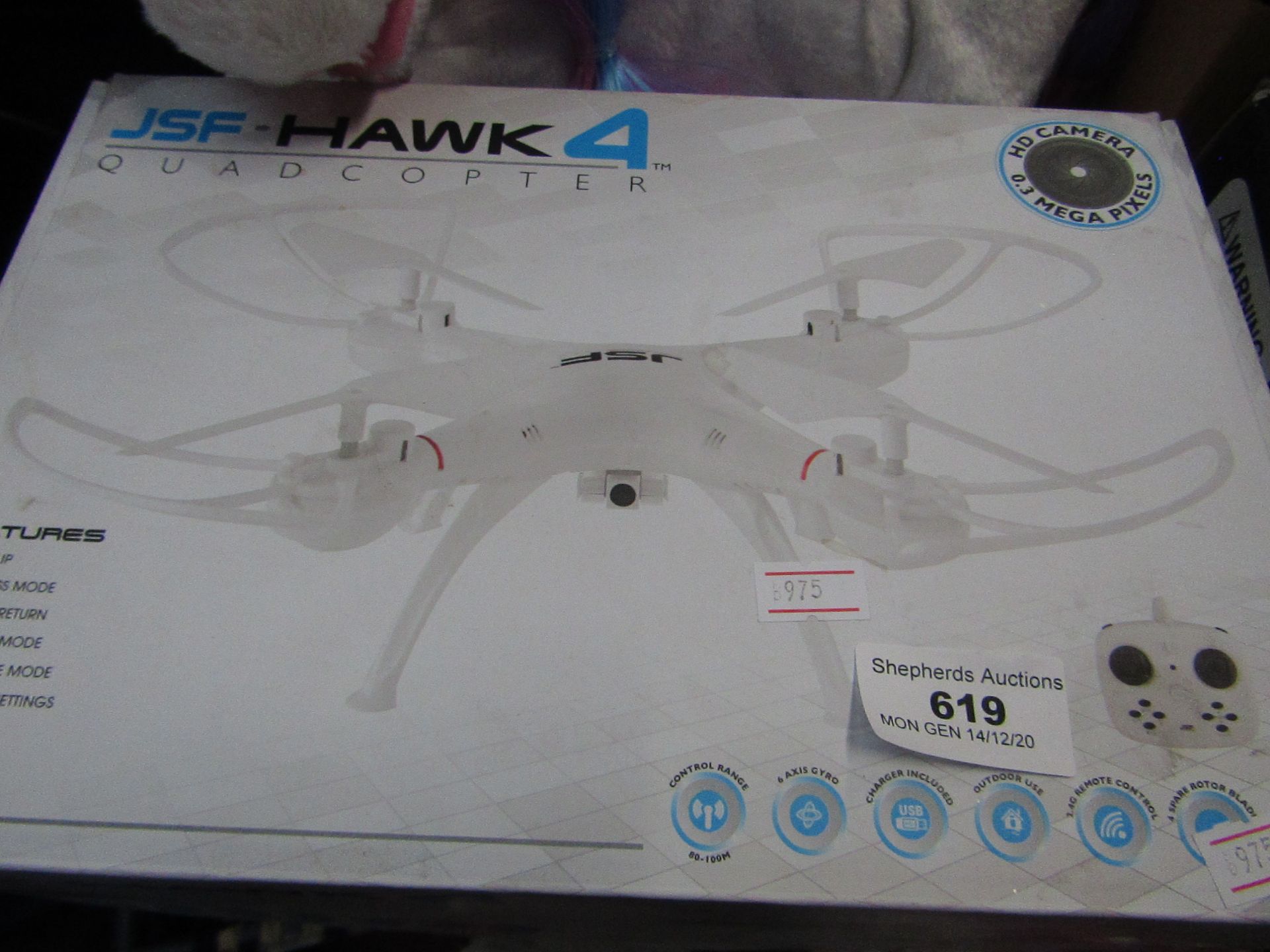 JSF Hawk 4 Quadcopter. Boxed but untested