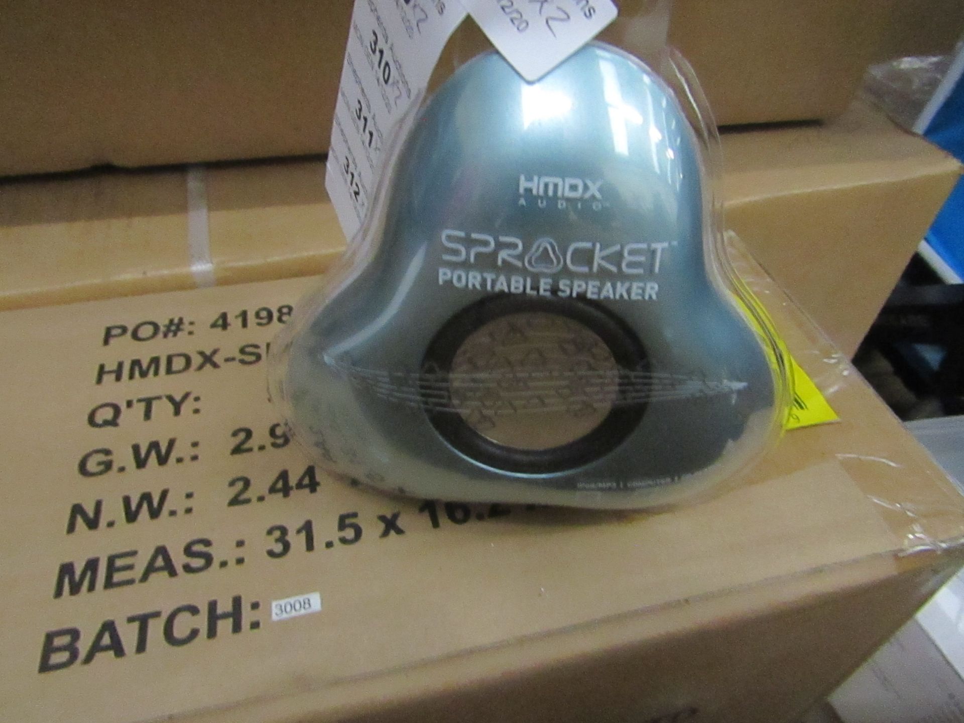 2x Sprocket - Portable Speaker - Assorted Colours - New & Packaged. Picked At Random.