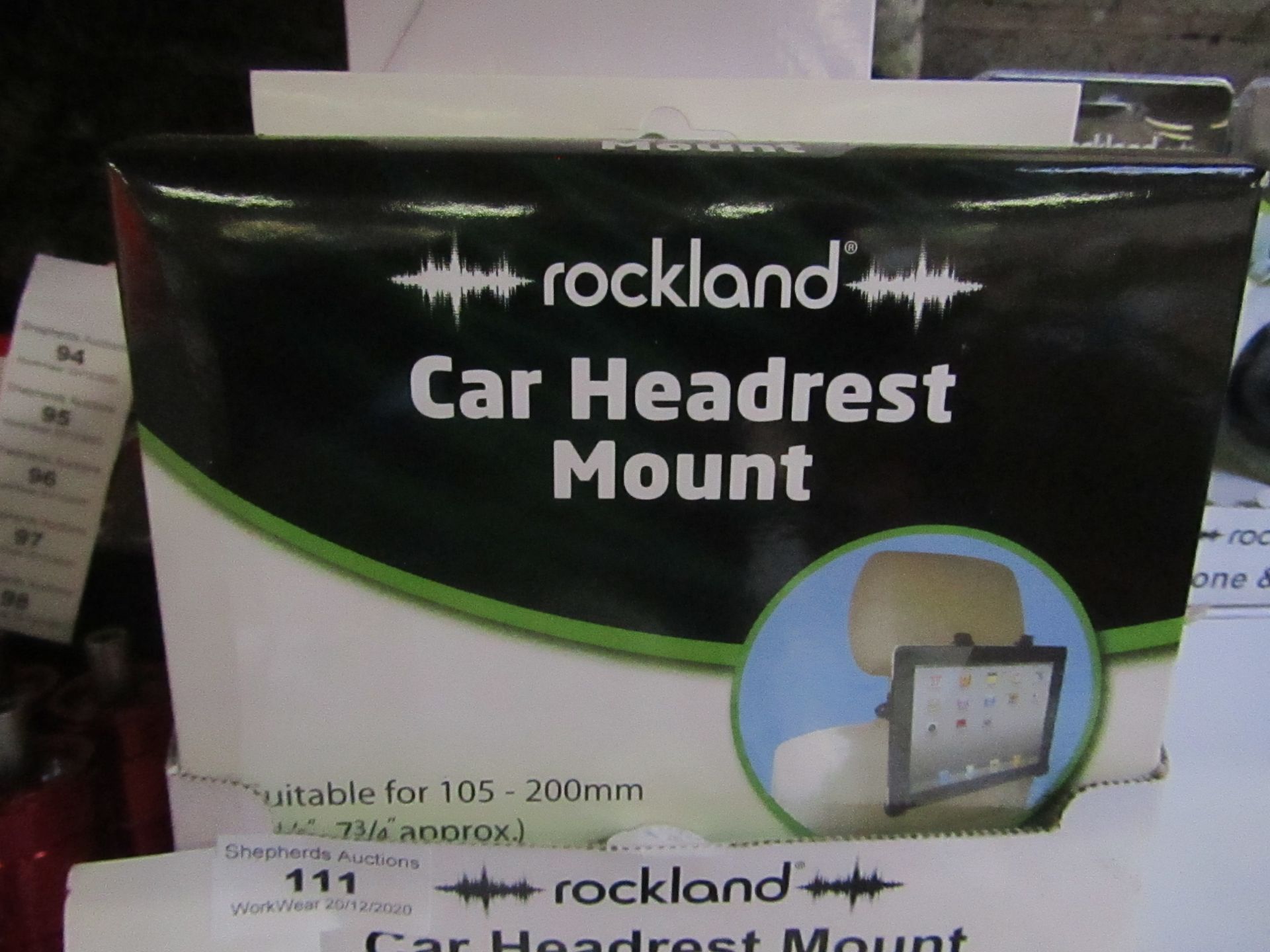 2x Rockland - Car Headrest Mount - New & Boxed.