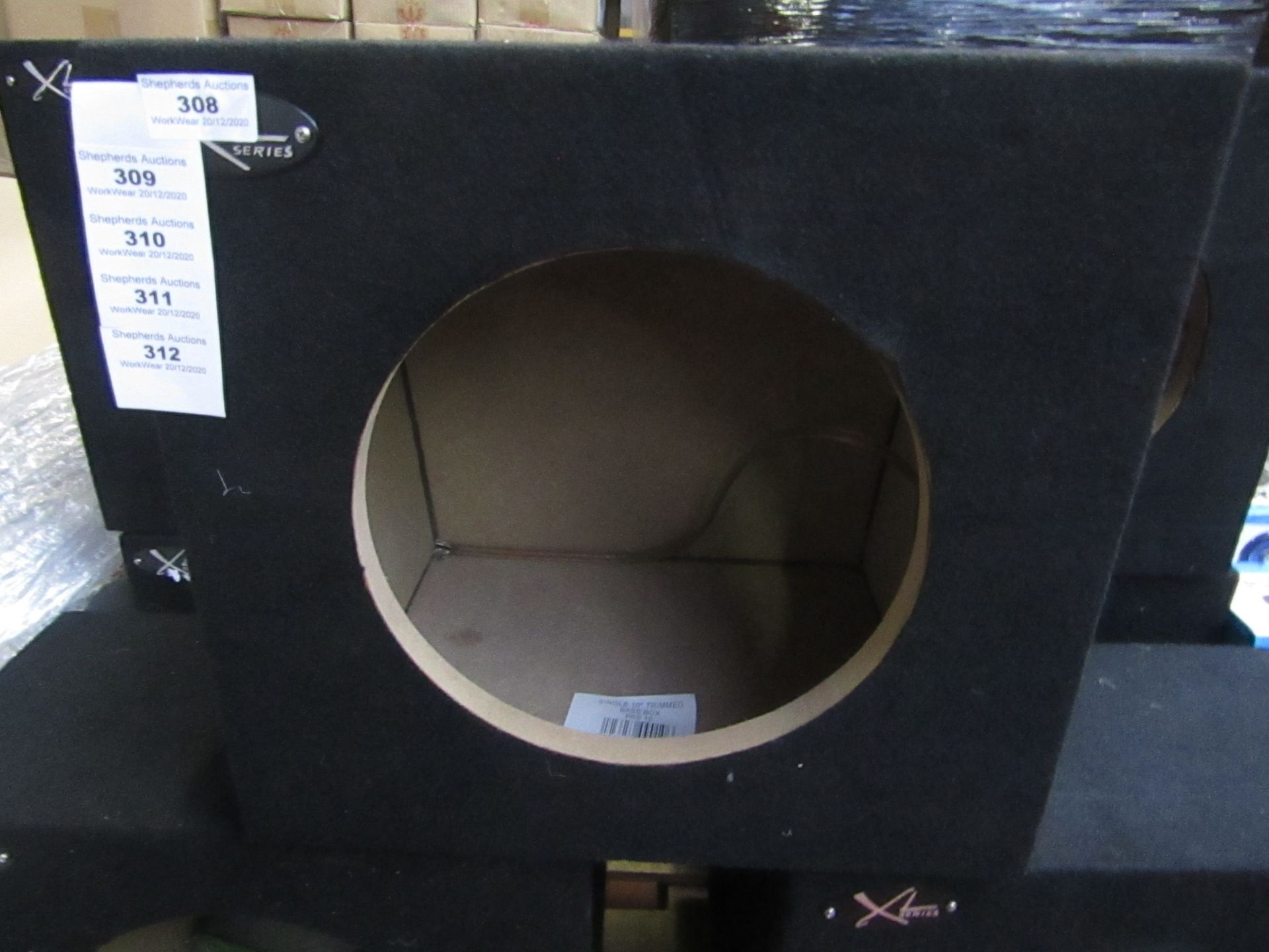 XL Series - Single 10" Trimmed Bass Box (Bare Unit) - All Unused.