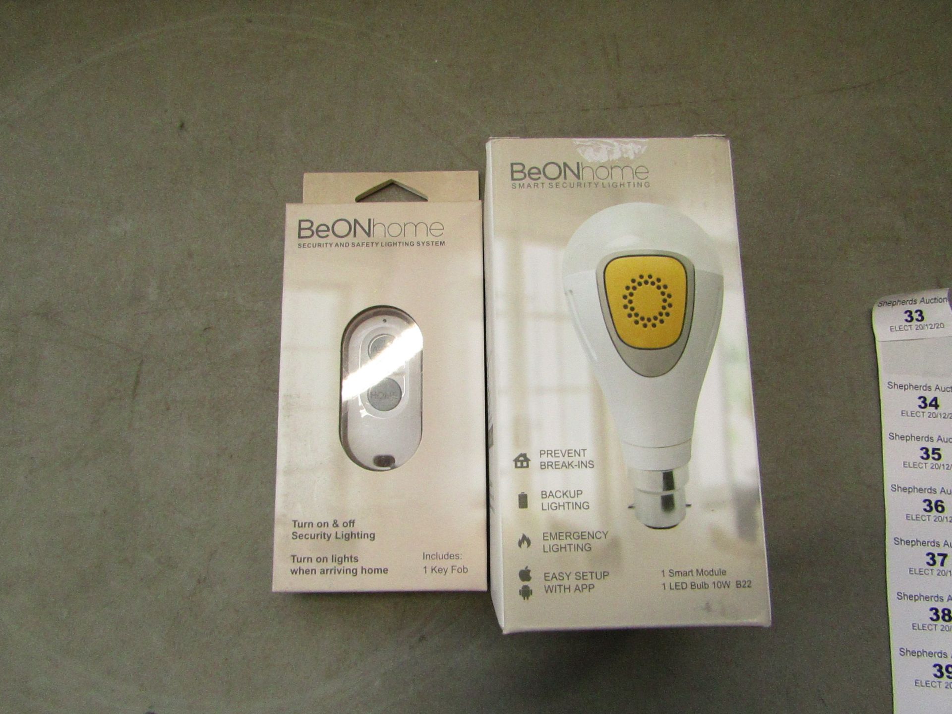 Be on home Smart Security Lighting - comes with key fob - New & Boxed