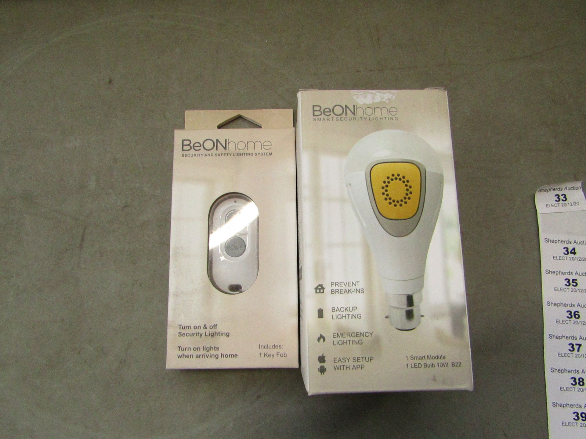 Be on home Smart Security Lighting - comes with key fob - New & Boxed