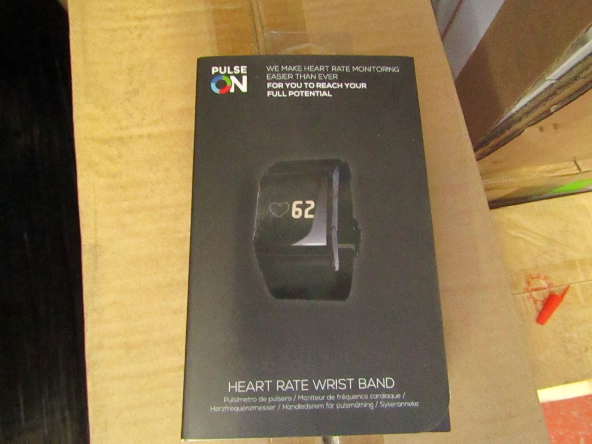 Pulse on heart rate wrist band - New & Boxed