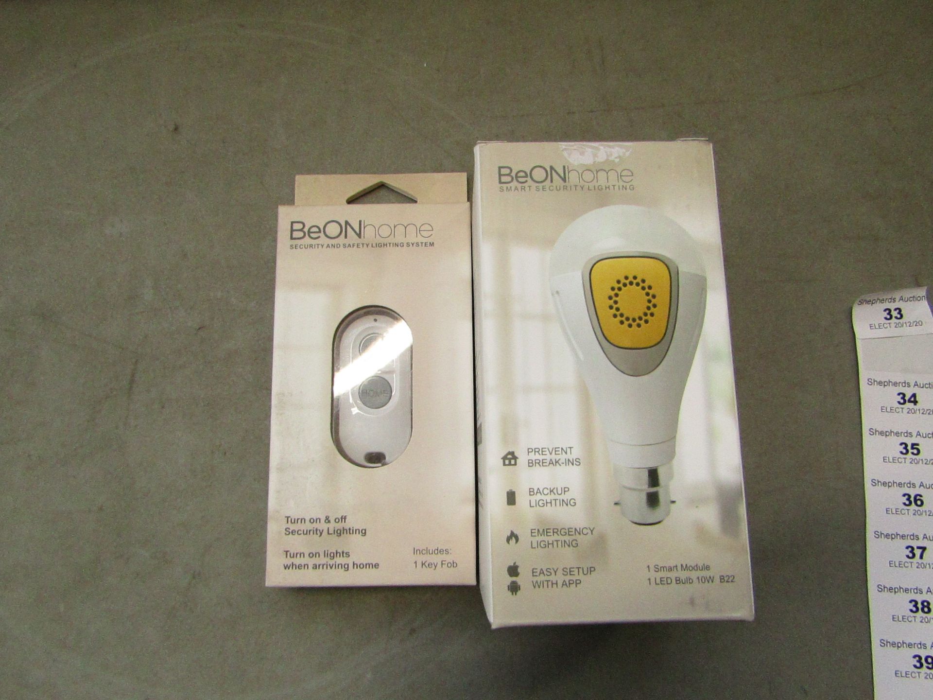 Be on home Smart Security Lighting - comes with key fob - New & Boxed