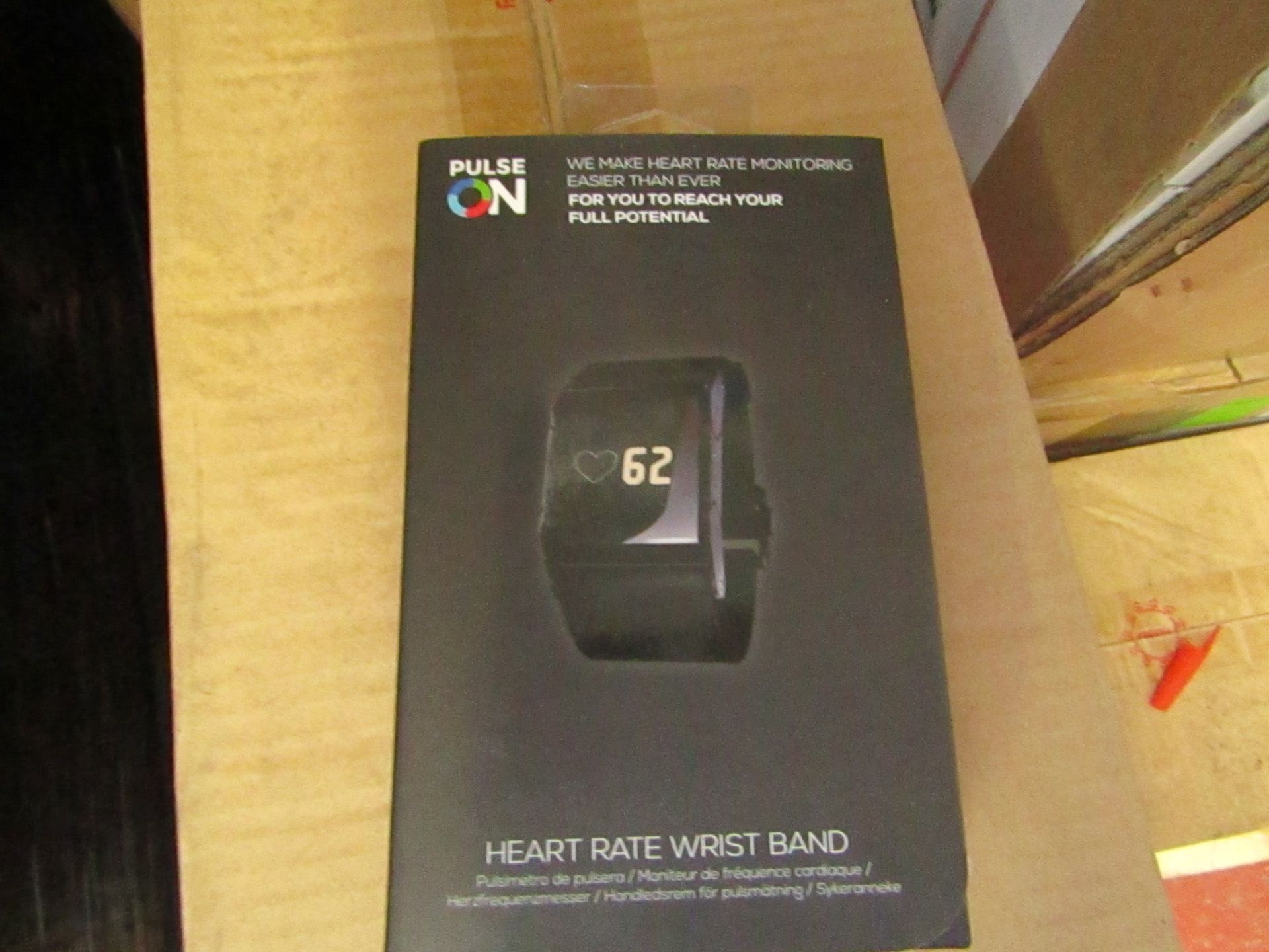 Pulse on heart rate wrist band - New & Boxed