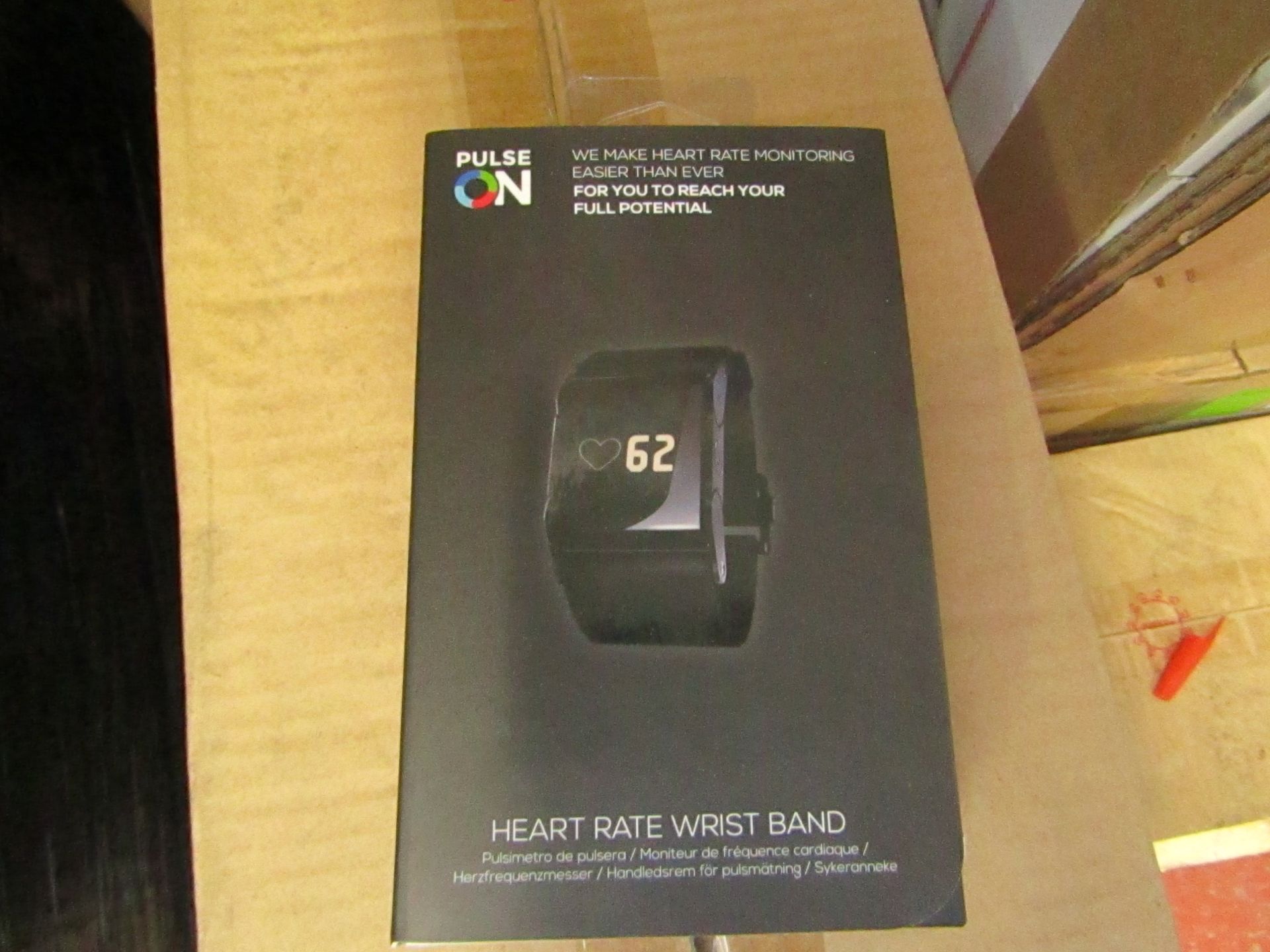 Pulse on heart rate wrist band - New & Boxed