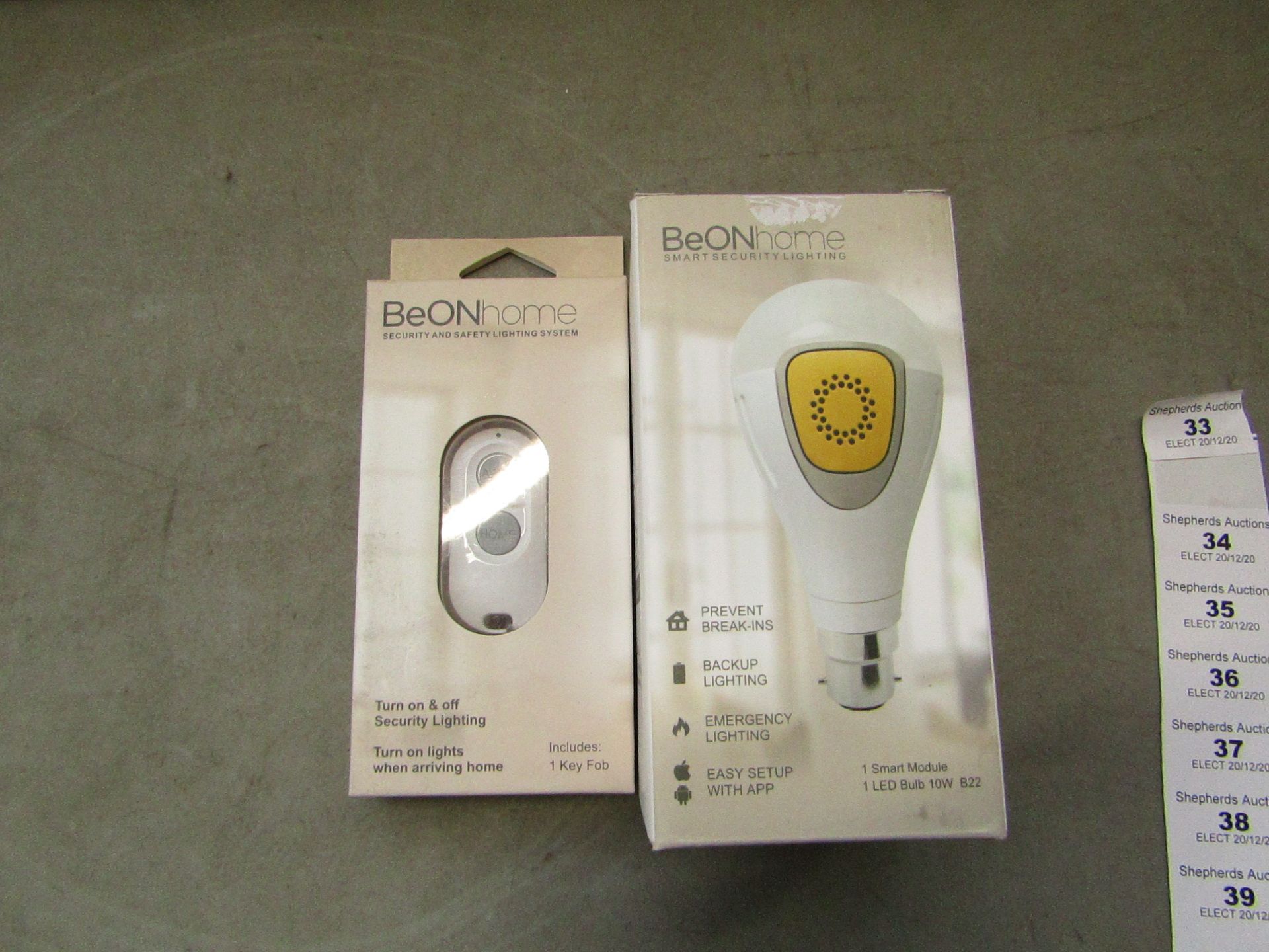 Be on home Smart Security Lighting - comes with key fob - New & Boxed